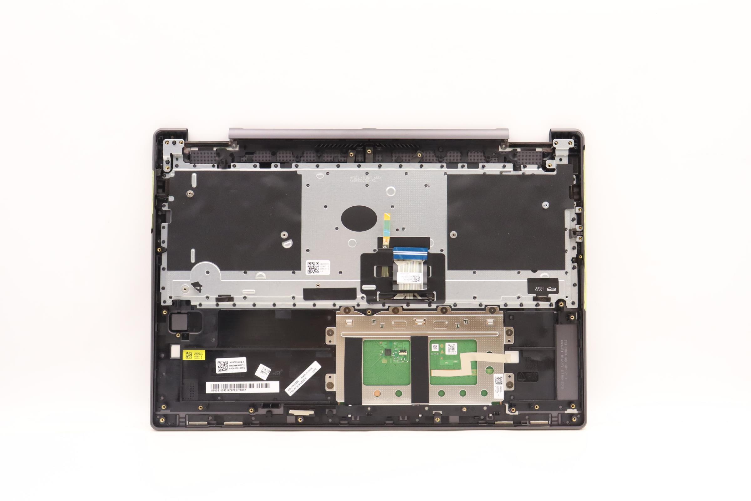 5CB1J04019 - Original Lenovo Keyboard with Palmrest (Cover), English, Slate Grey, Non_Fingerprint, 82UF