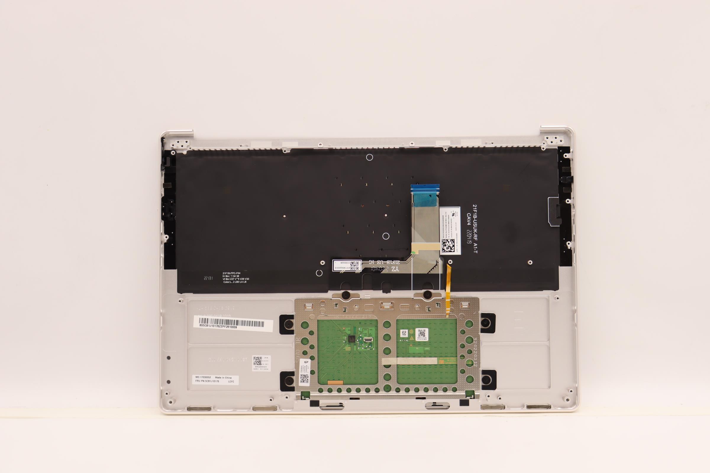 5CB1J10176 - Original Lenovo Keyboard with Upper Cover (Palmrest), English, 82T0