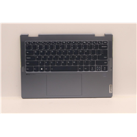 Lenovo Yoga 7 14ARB7 C-cover with keyboard - 5CB1J11043