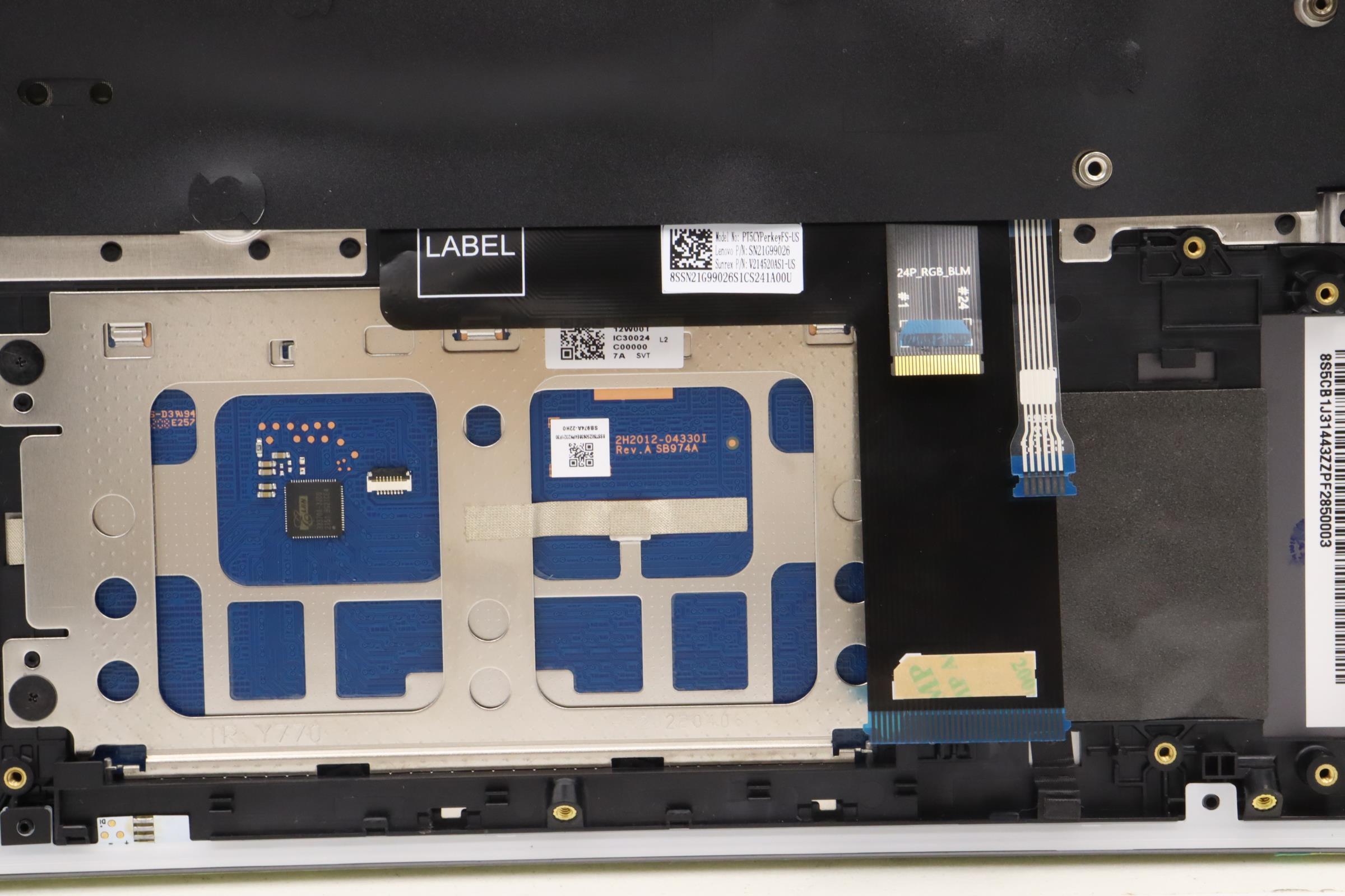 5CB1J31443 - Original Lenovo Keyboard with Palmrest (Cover), English, Backlight, 82TD
