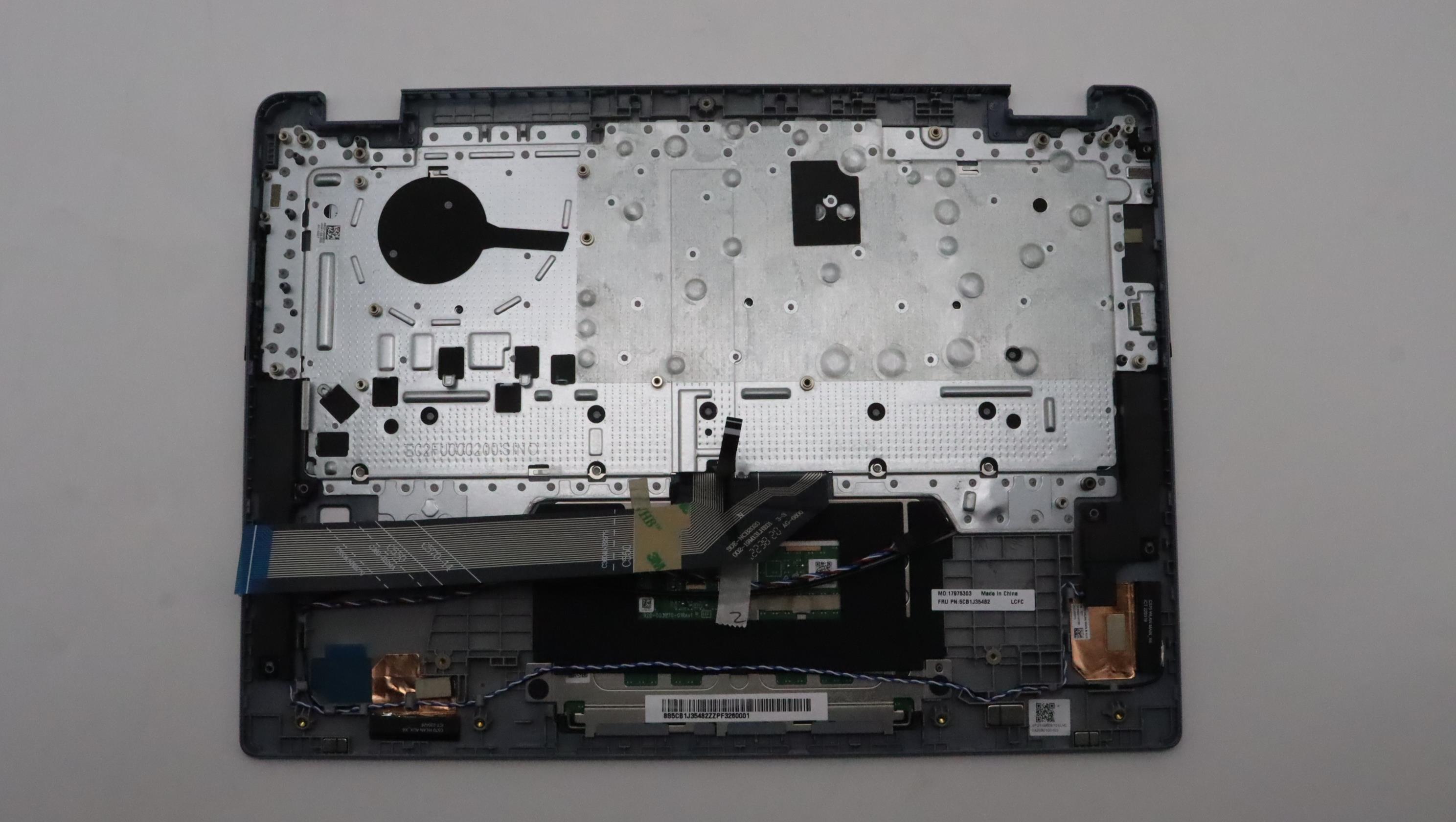 5CB1J35482 - Original Lenovo Keyboard with Palmrest (Cover), English, Backlight, Fingerprint, 82T5