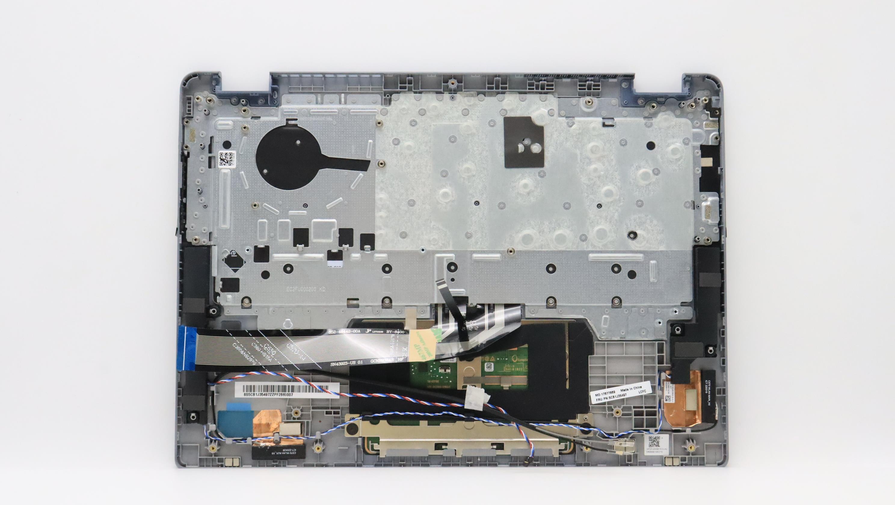 5CB1J35497 - Original Lenovo Keyboard with Upper Cover (Palmrest), English, 82T5, ST, Backlight, Fingerprint, Backlight