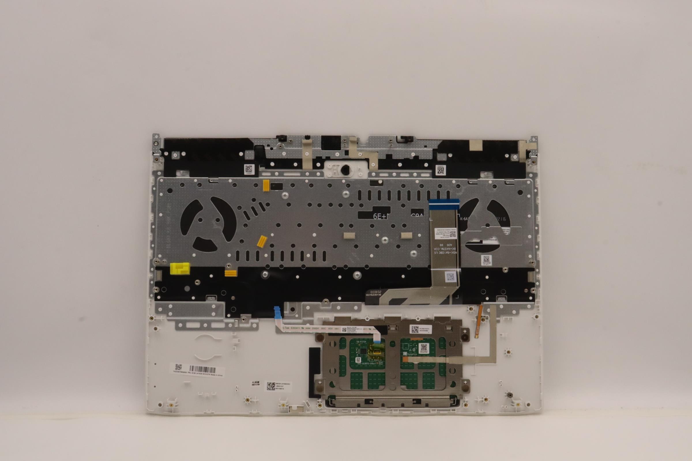 5CB1J41938 - Original Lenovo Keyboard with Palmrest (Cover), English, White Backlight, 82SB