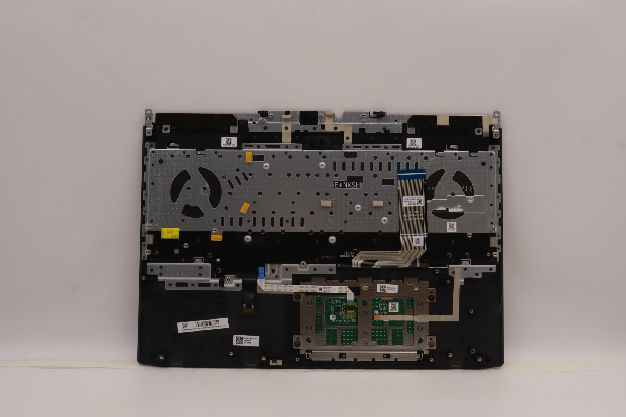5CB1J50967 - Original Lenovo Keyboard with Upper Cover (Palmrest), English, 82SB, RGB BLA