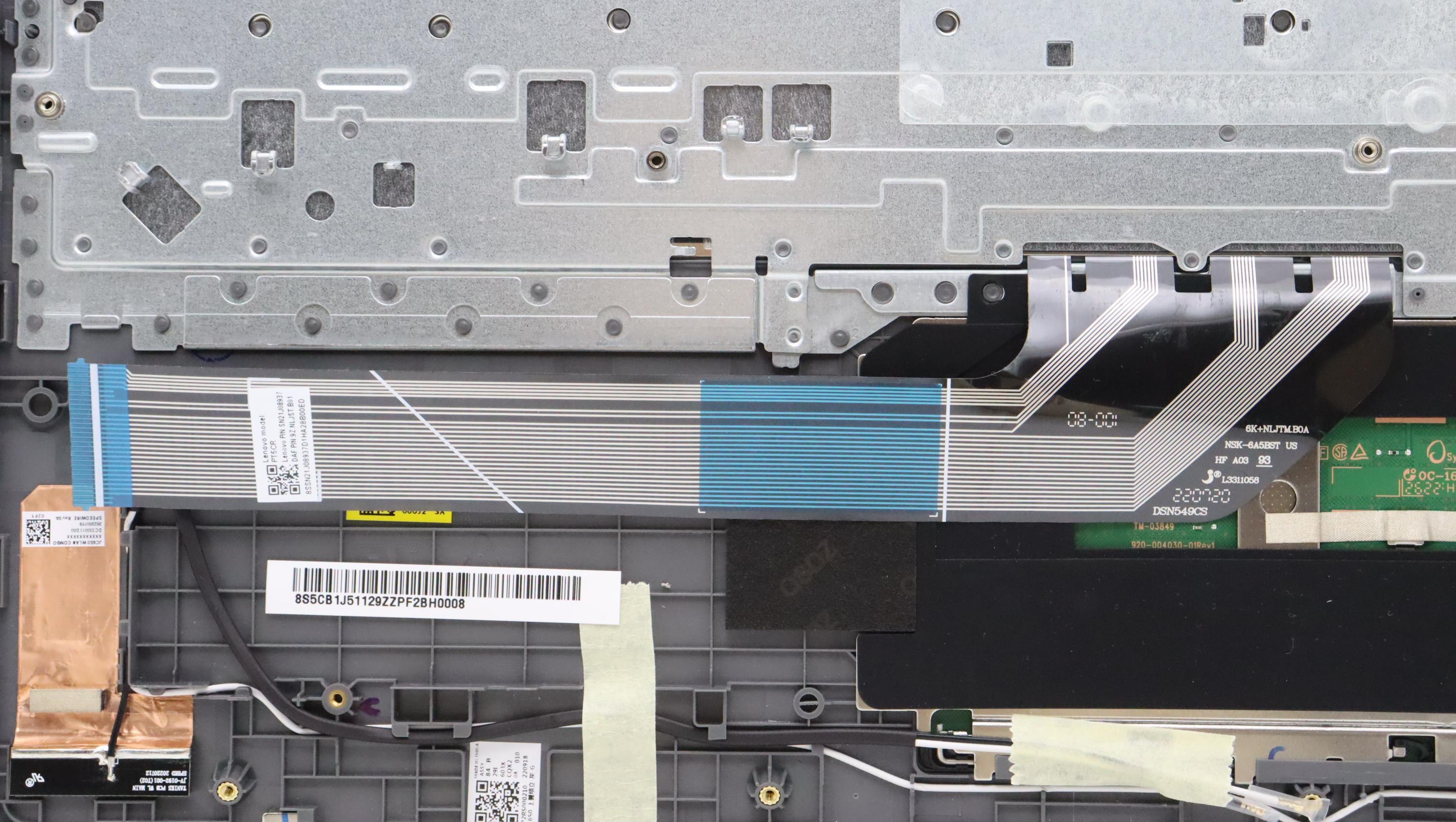 5CB1J51129 - Original Lenovo Keyboard with Upper Cover (Palmrest), English, 82V9, SG