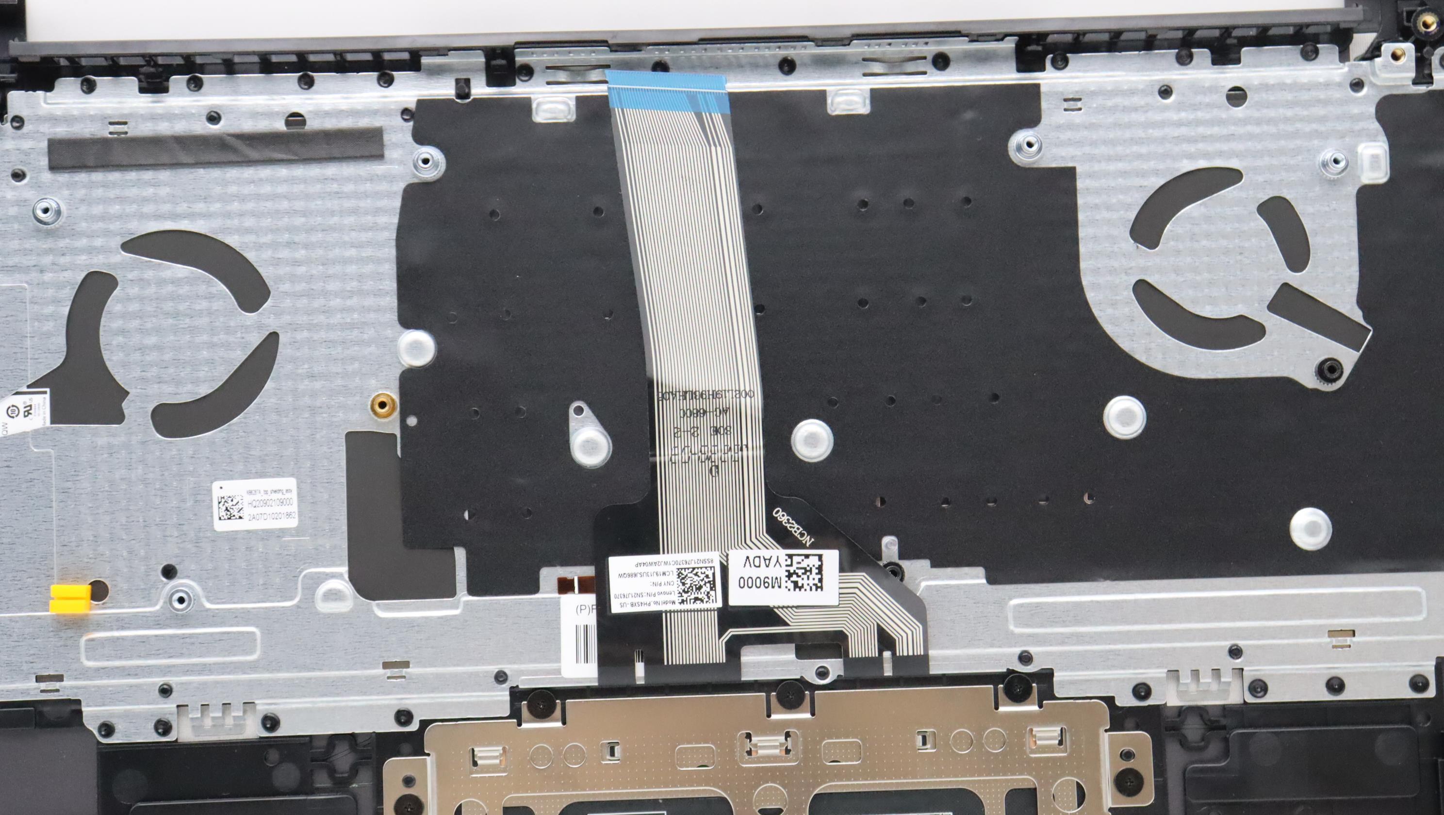 5CB1J76024 - Original Lenovo Keyboard with Palmrest (Cover), English, Storm Grey, 82WU