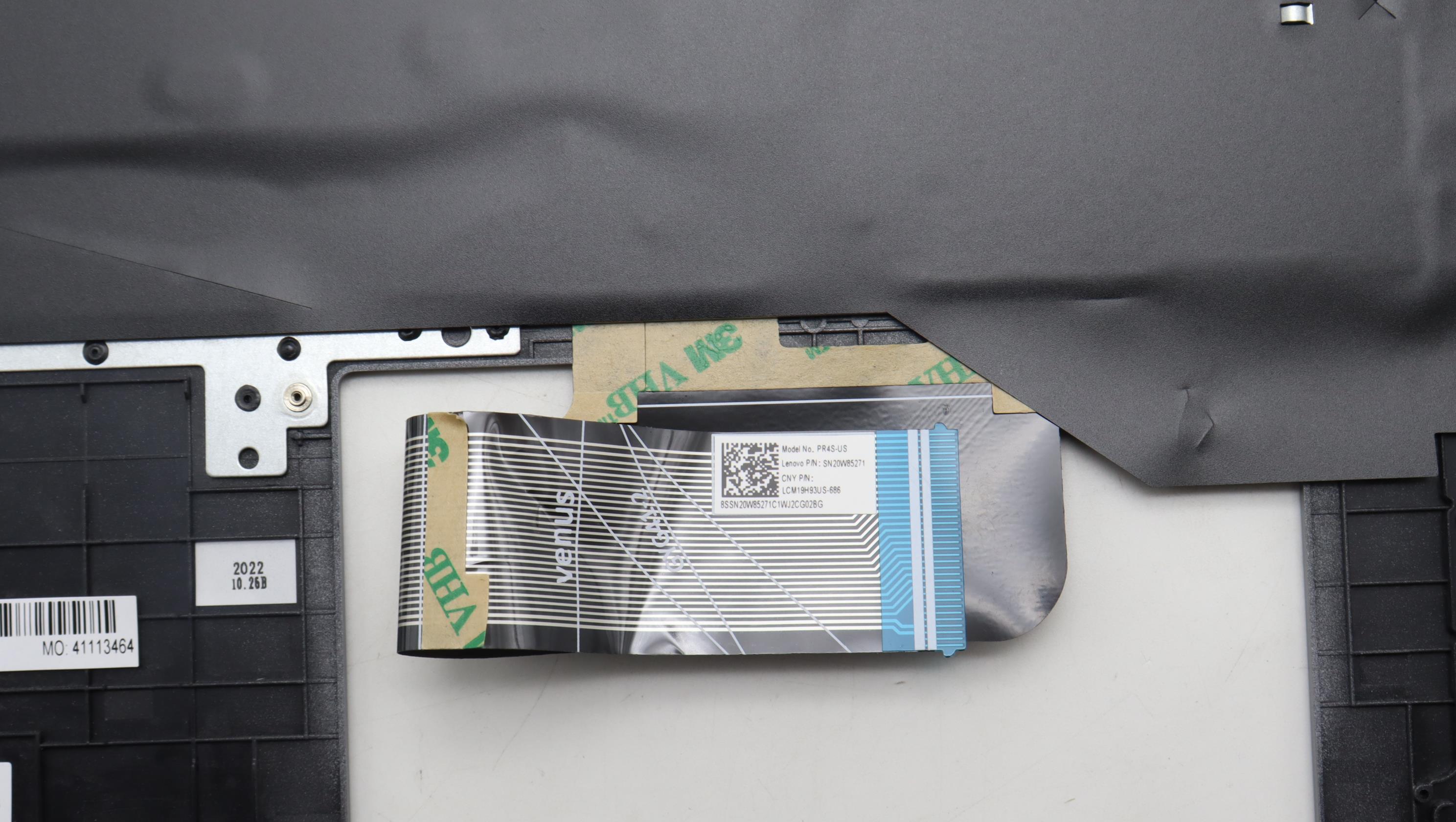 5CB1K20816 - Original Lenovo Keyboard with Upper Cover (Palmrest), English, 82XX, Arctic Grey
