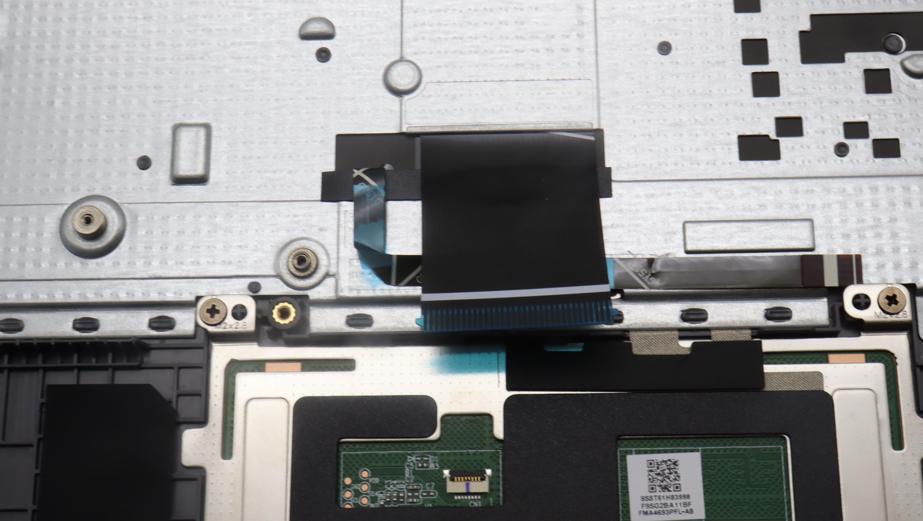 5CB1K95009 - Original Lenovo Keyboard with Upper Cover (Palmrest), English, 82XB, Arctic Grey, Fingerprint, Backlight