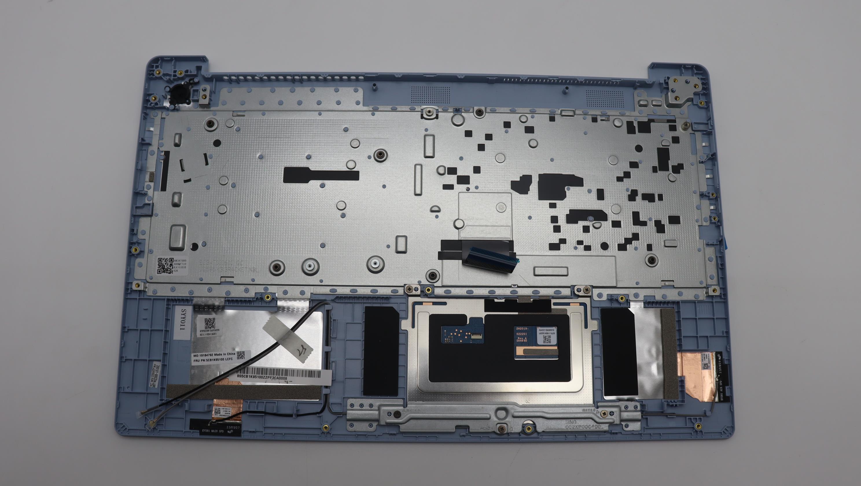 5CB1K95100 - Original Lenovo Keyboard with Upper Cover (Palmrest), English, 82XB FB, No Backlight