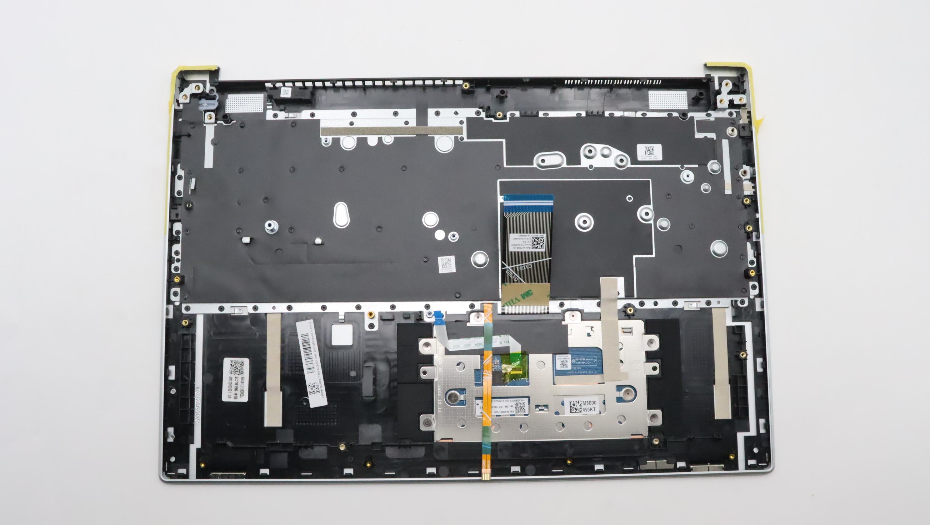 5CB1L11390 - Original Lenovo Keyboard with Palmrest (Cover), English, Cloud Grey, Backlight, Non_Fingerprint, 82XF