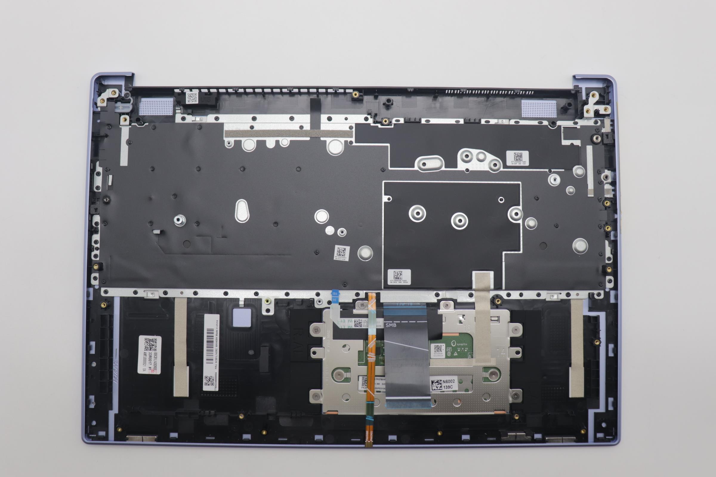 5CB1L14392 - Original Lenovo Keyboard with Upper Cover (Palmrest), English, 82XF, Non_Fingerprint, VT, Backlight, AL