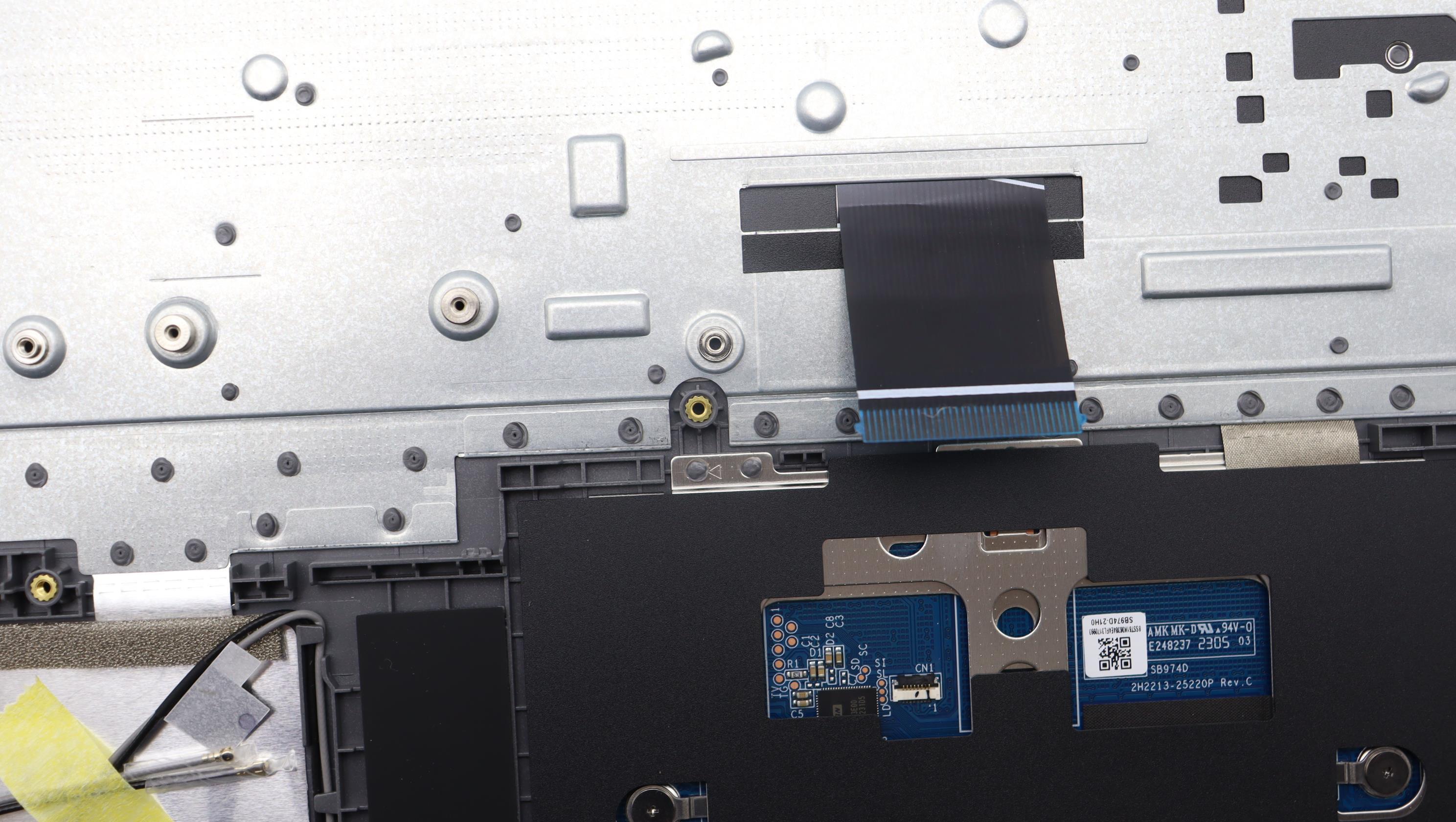 5CB1L14814 - Original Lenovo Keyboard with Upper Cover (Palmrest), English, 82XR, Fingerprint, Arctic Grey, No Backlight