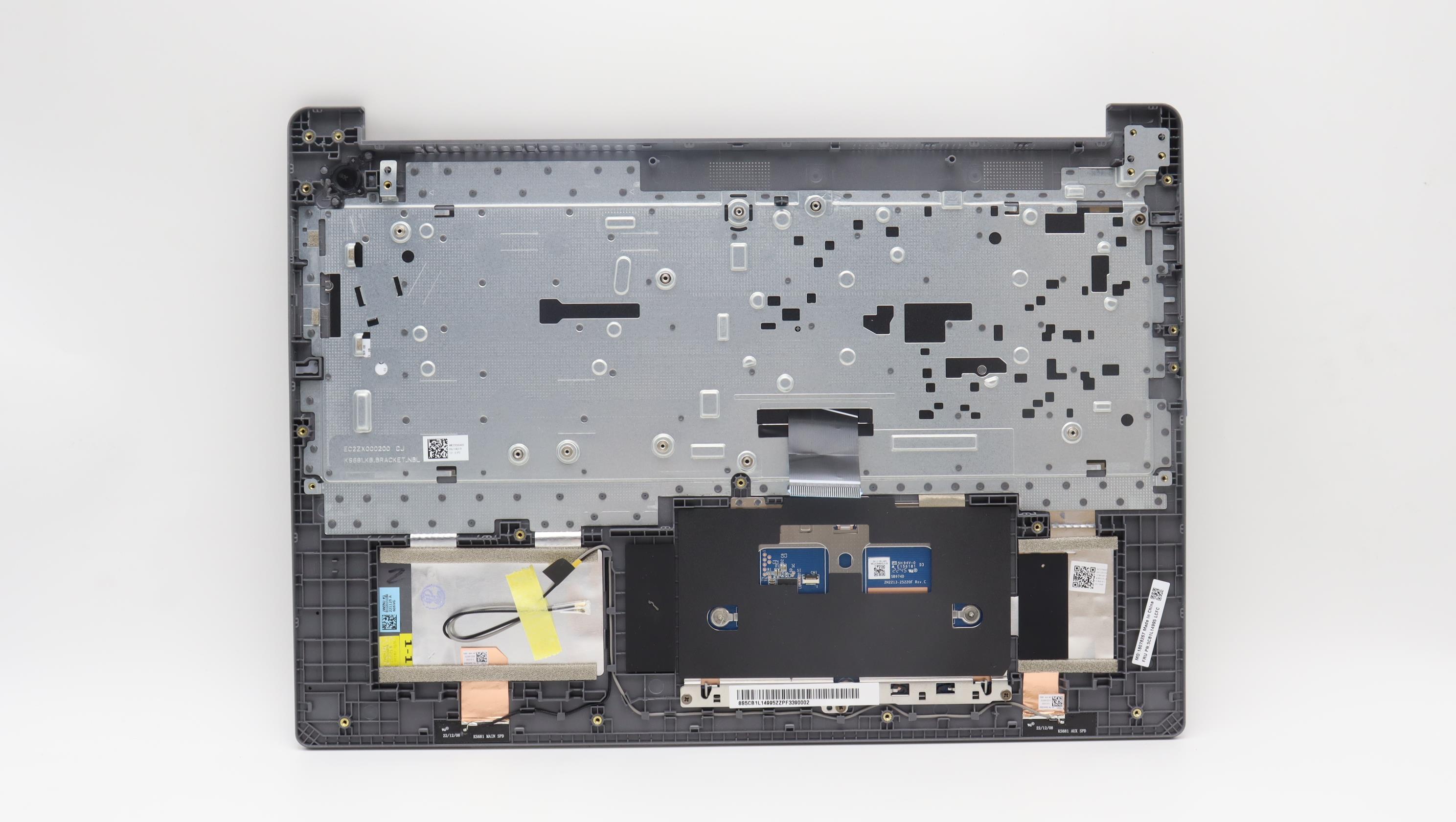 5CB1L14995 - Original Lenovo Keyboard with Palmrest (Cover), English, Arctic Grey, Non_Backlight, Non_Fingerprint, 82XR