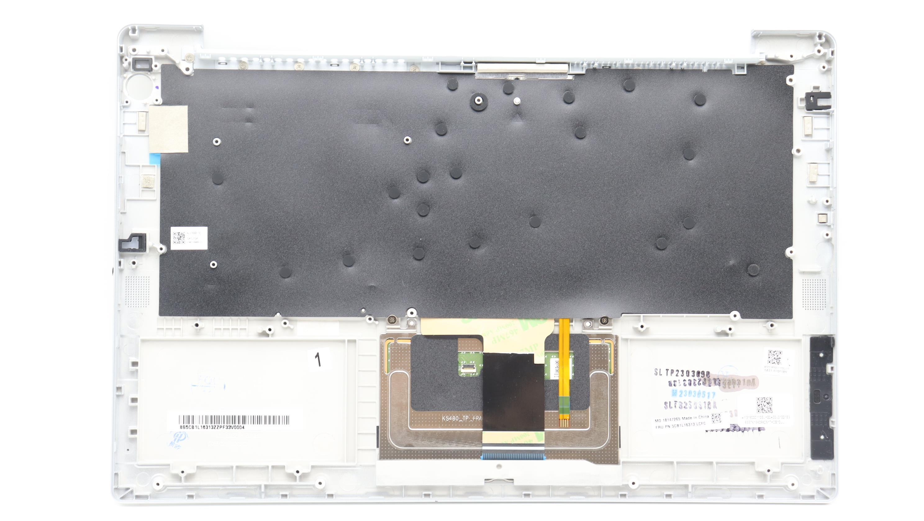 5CB1L16313 - Original Lenovo Keyboard with Upper Cover (Palmrest), English, 82XS, FPW/SCREW