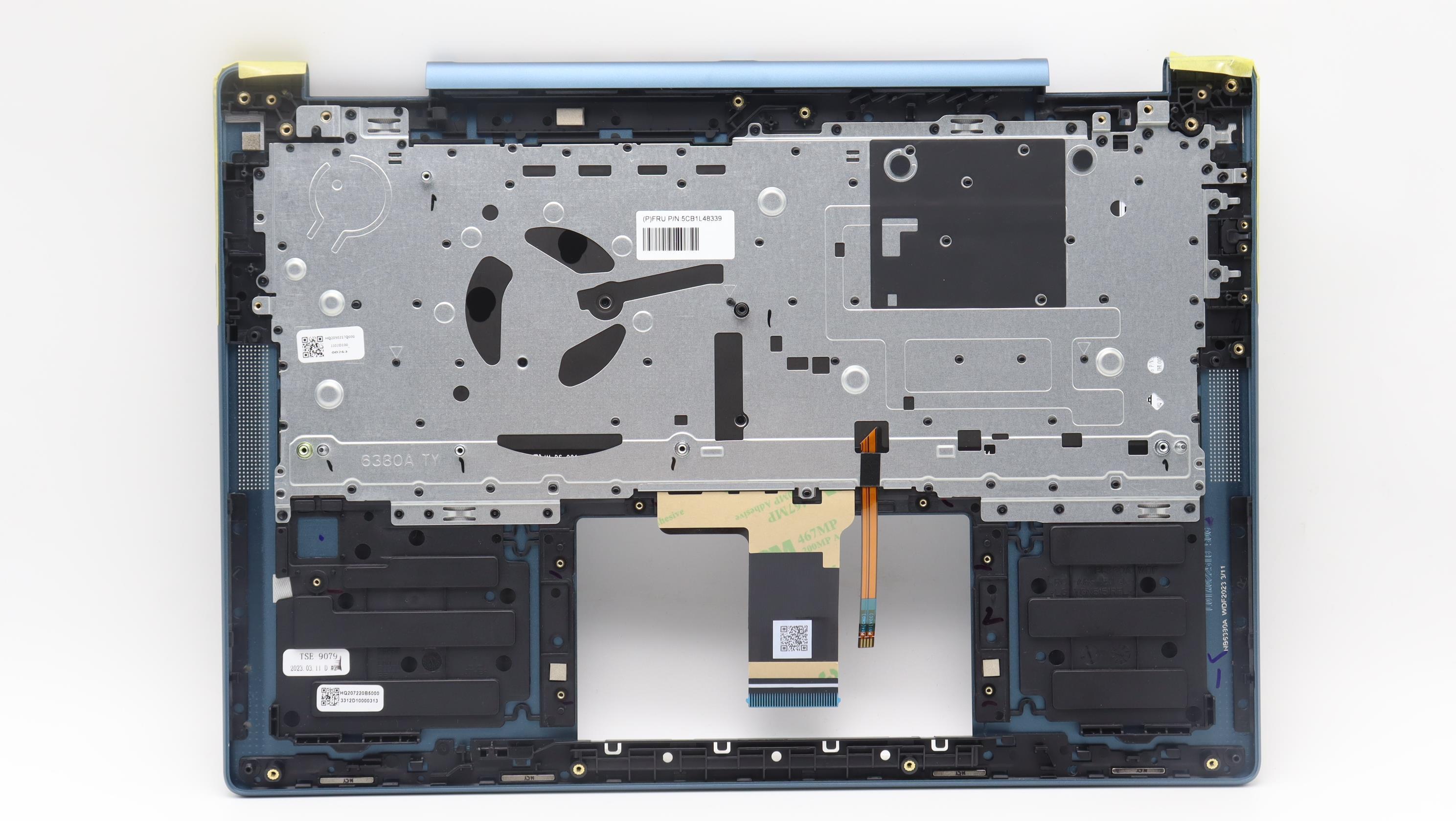 5CB1L48339 - Original Lenovo Keyboard with Upper Cover (Palmrest), English, 82YM, Non Fingerprint, TT