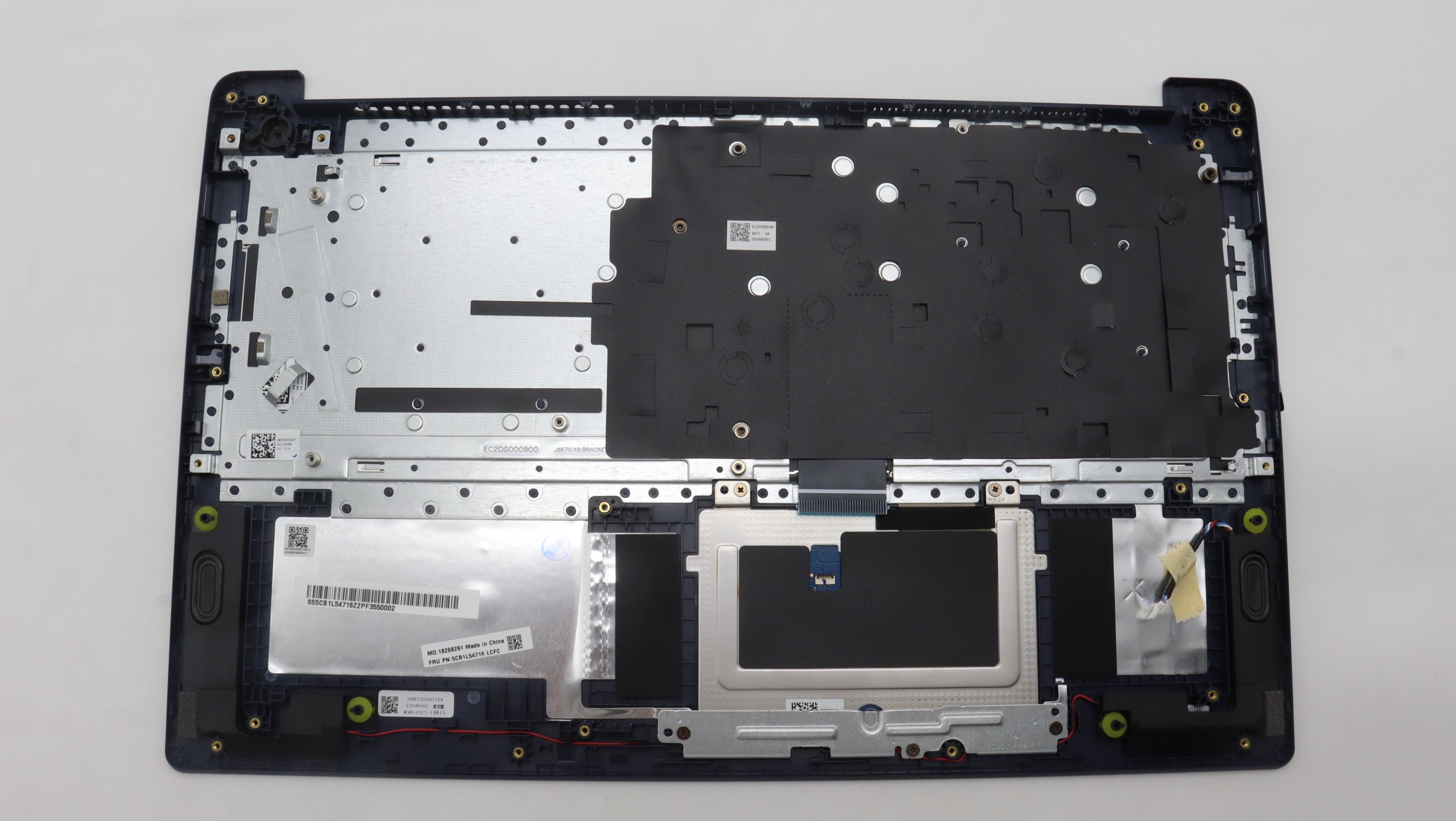 5CB1L54716 - Original Lenovo Keyboard with Upper Cover (Palmrest), English, 83B4 AB, Non Fingerprint