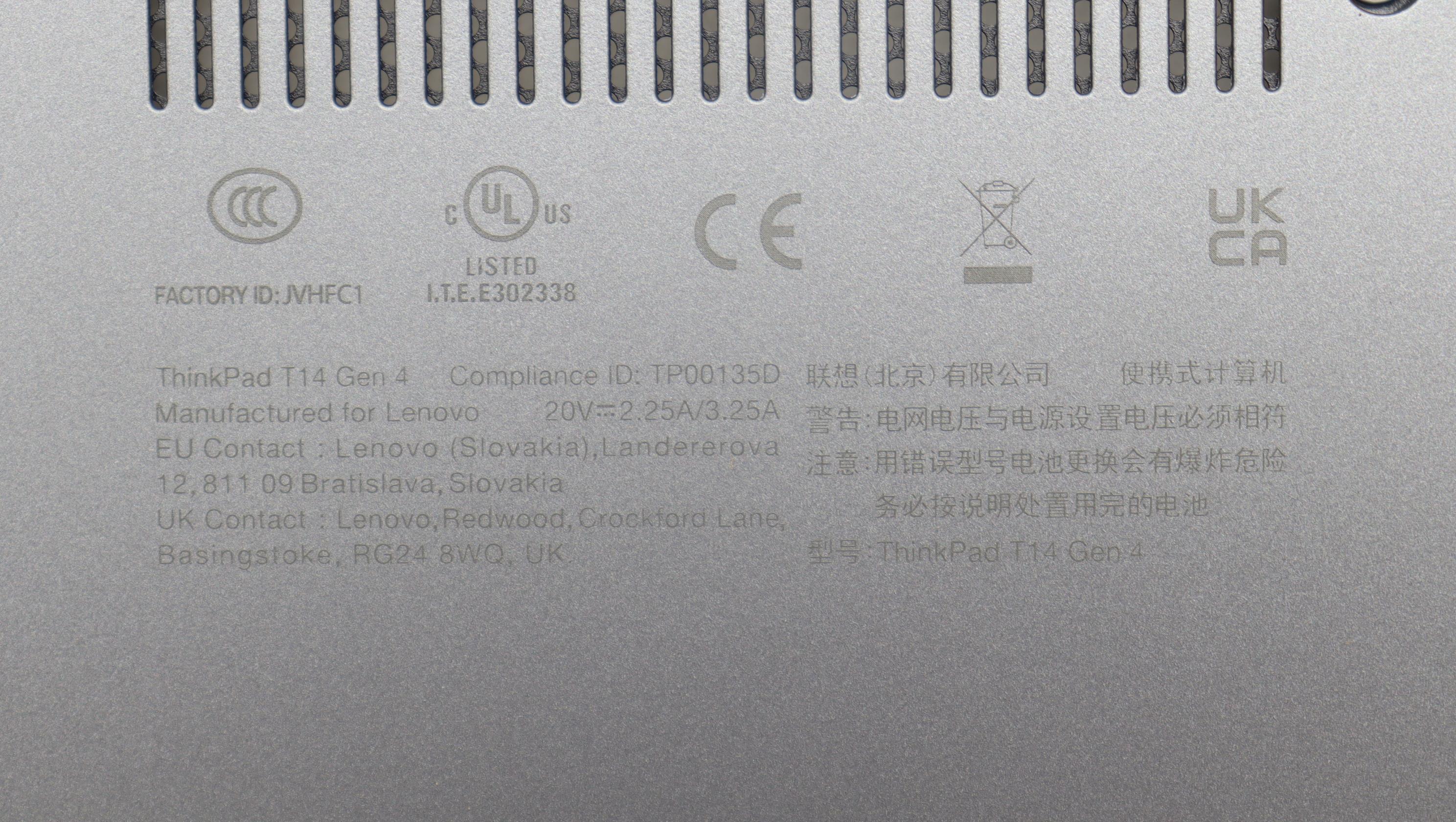 5CB1L57500 - Original Lenovo COVER FRU KT4D0_D_COVER_UMA_WW_ASSY_GR
