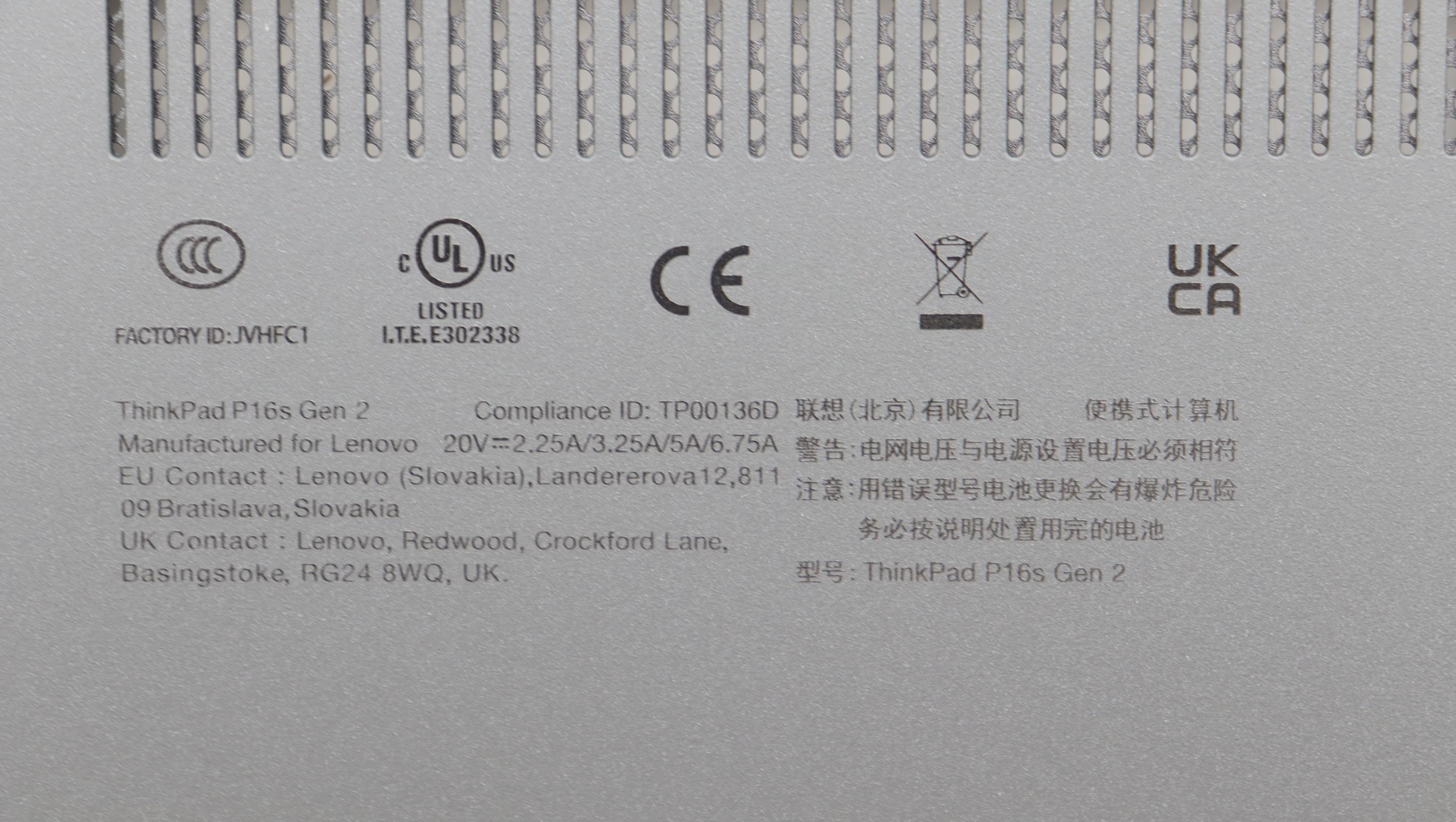 5CB1L57541 - Original Lenovo COVER FRU ROCP_D_COVER_UMA_WL_ASSY_BK