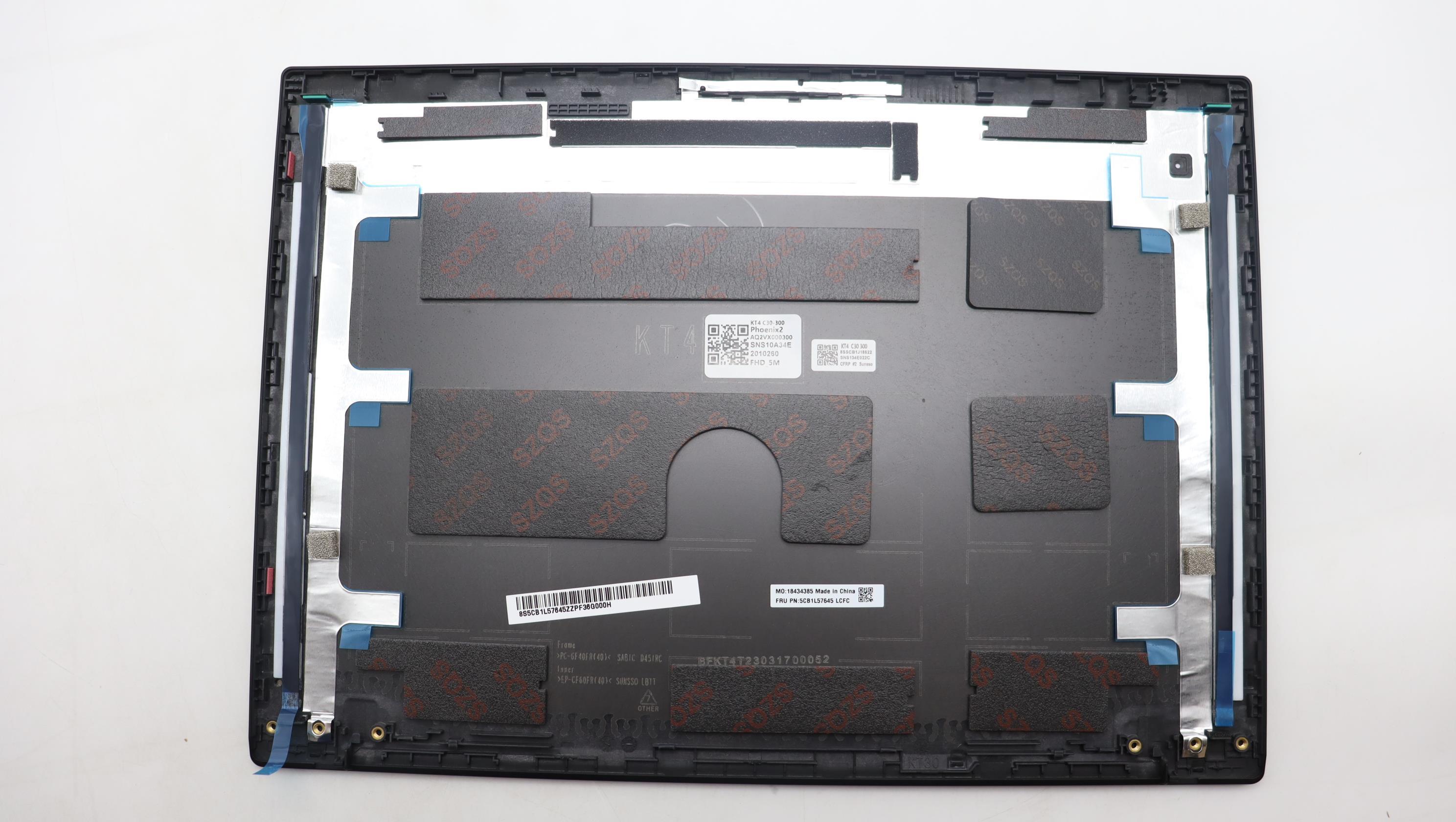 5CB1L57645 - Original Lenovo COVER FRU KT4D1_A_A30_FHD_5M_ASSY