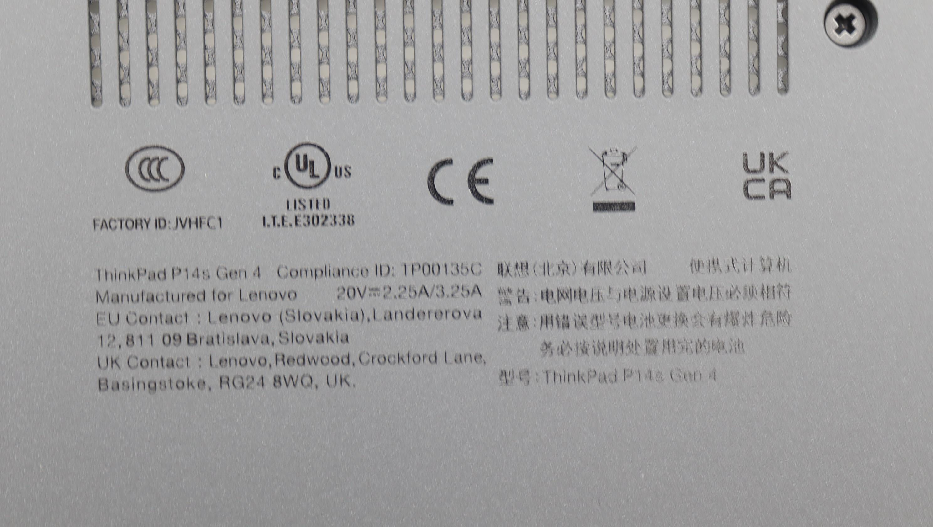 5CB1L57915 - Original Lenovo COVER FRU KP4D5_D_COVER_UMA_WL_ASSY_BK
