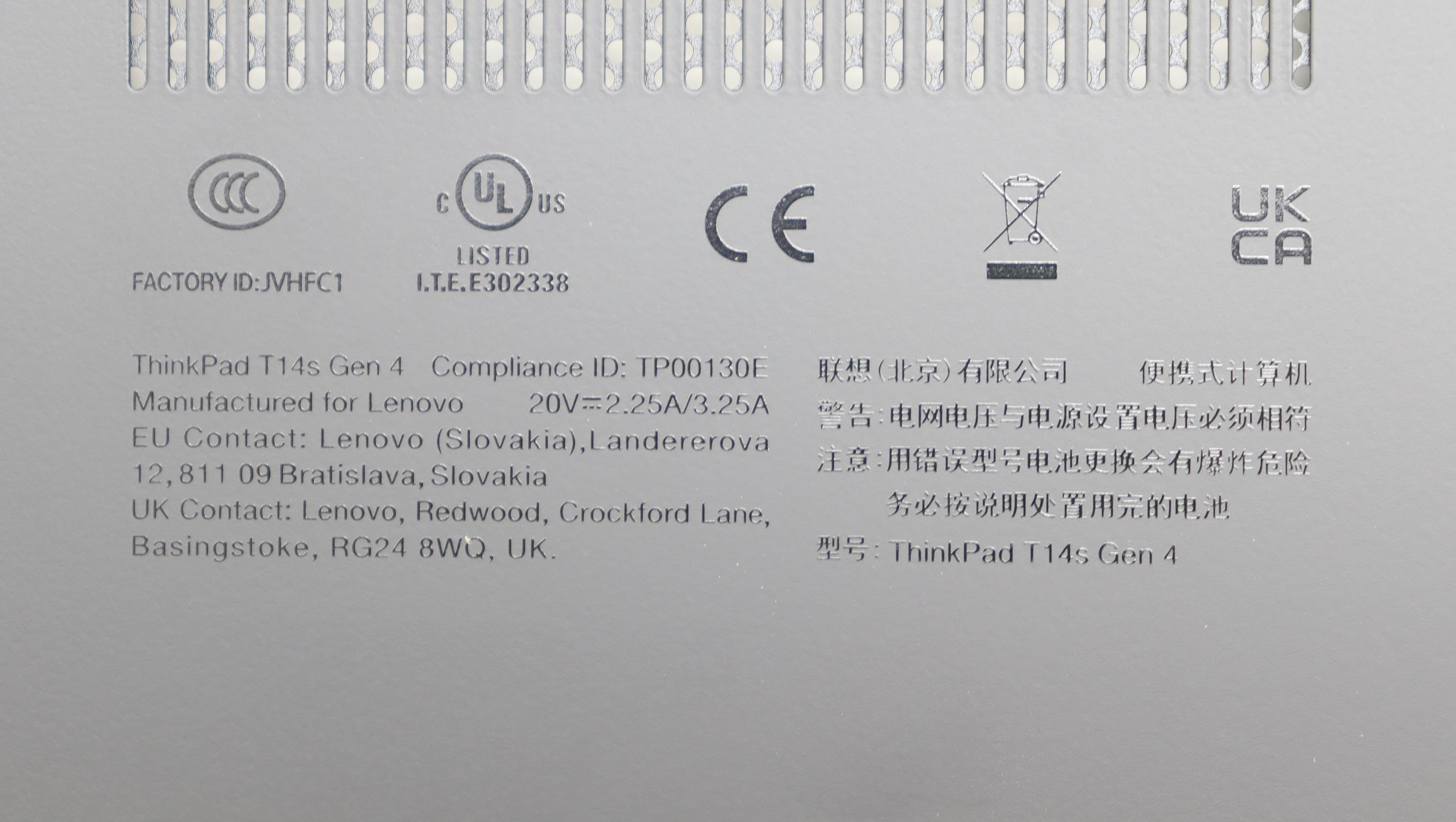 5CB1L57953 - Original Lenovo COVER FRU KT4D5_D_COVER_AL_WLAN_BLK_ASSY