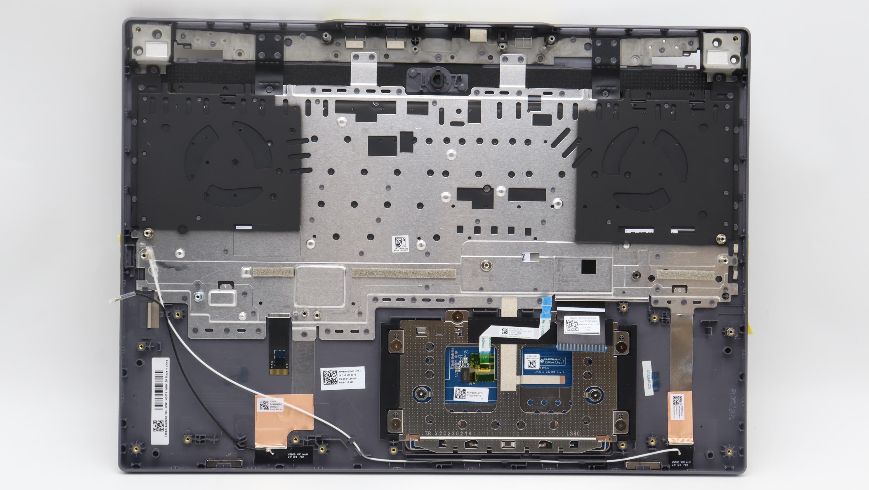 5CB1L60073 - Original Lenovo Keyboard with Palmrest (Cover), English, Slate Grey, Backlight, 82YA