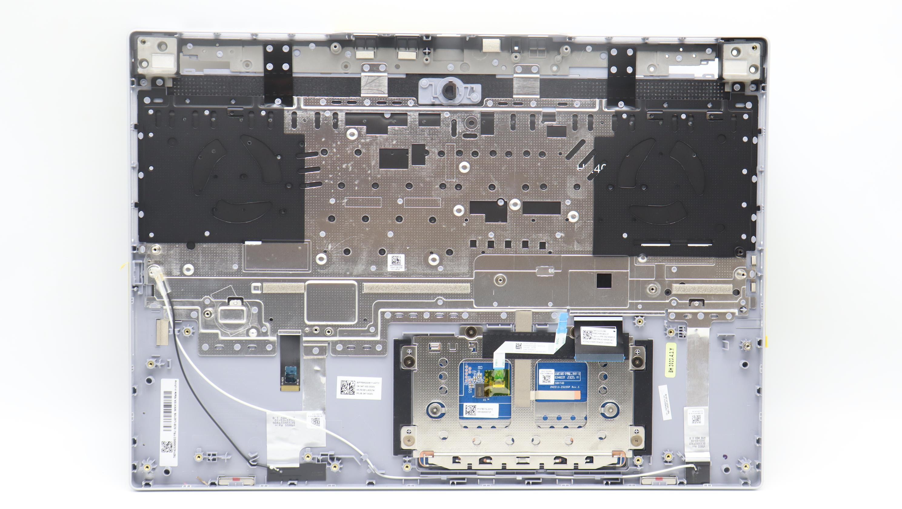 5CB1L60106 - Original Lenovo Keyboard with Upper Cover (Palmrest), English, 82YA , Mineral Grey