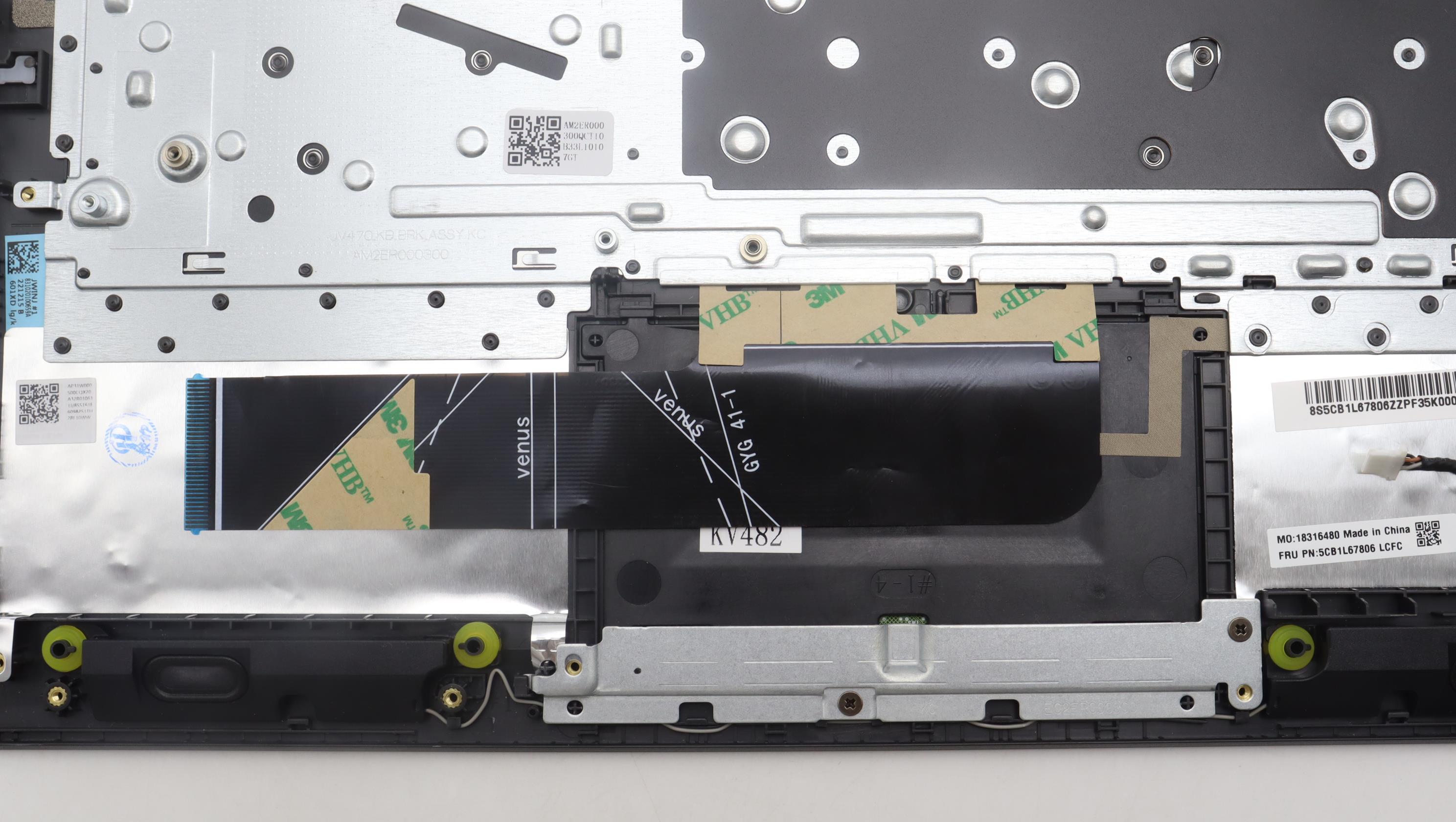 5CB1L67806 - Original Lenovo Keyboard with Upper Cover (Palmrest), English, 83A0, IMR