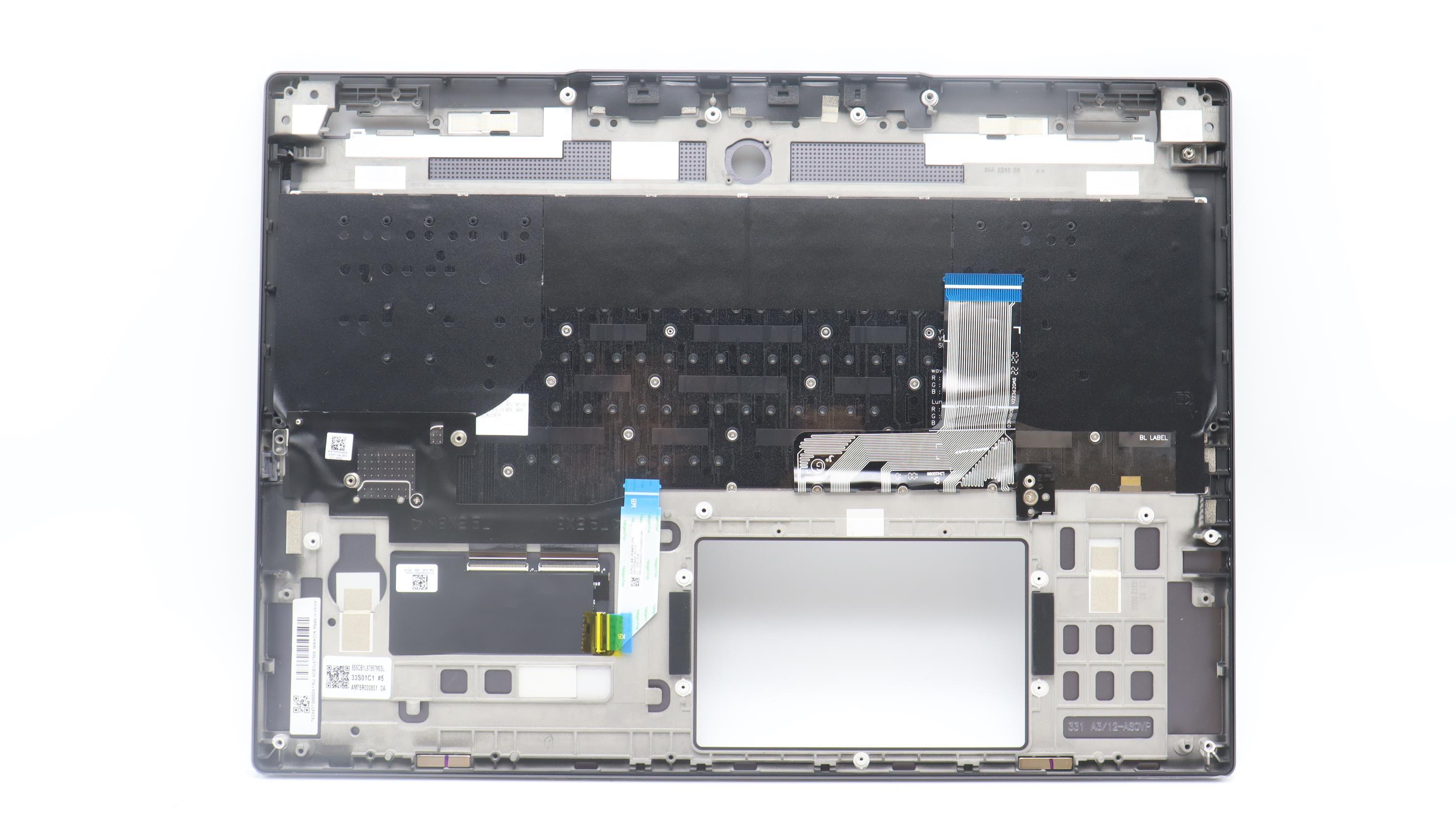 5CB1L67989 - Original Lenovo Keyboard with Palmrest (Cover), English, RGB Backlight, 82Y3