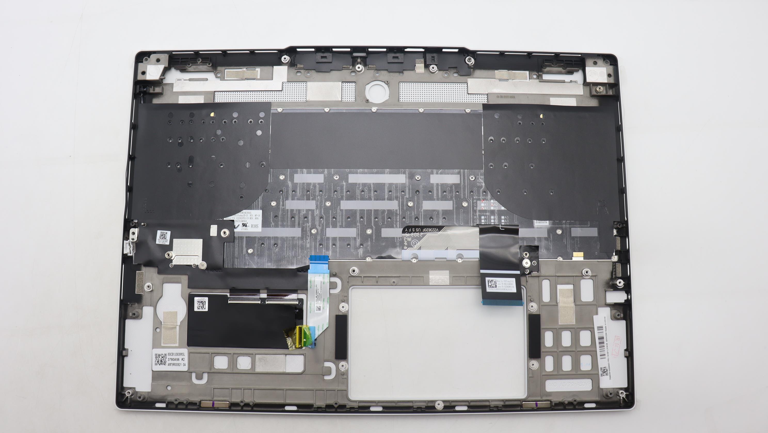 5CB1L83635 - Original Lenovo Keyboard with Palmrest (Cover), English, White, RGB Backlight, 82Y3