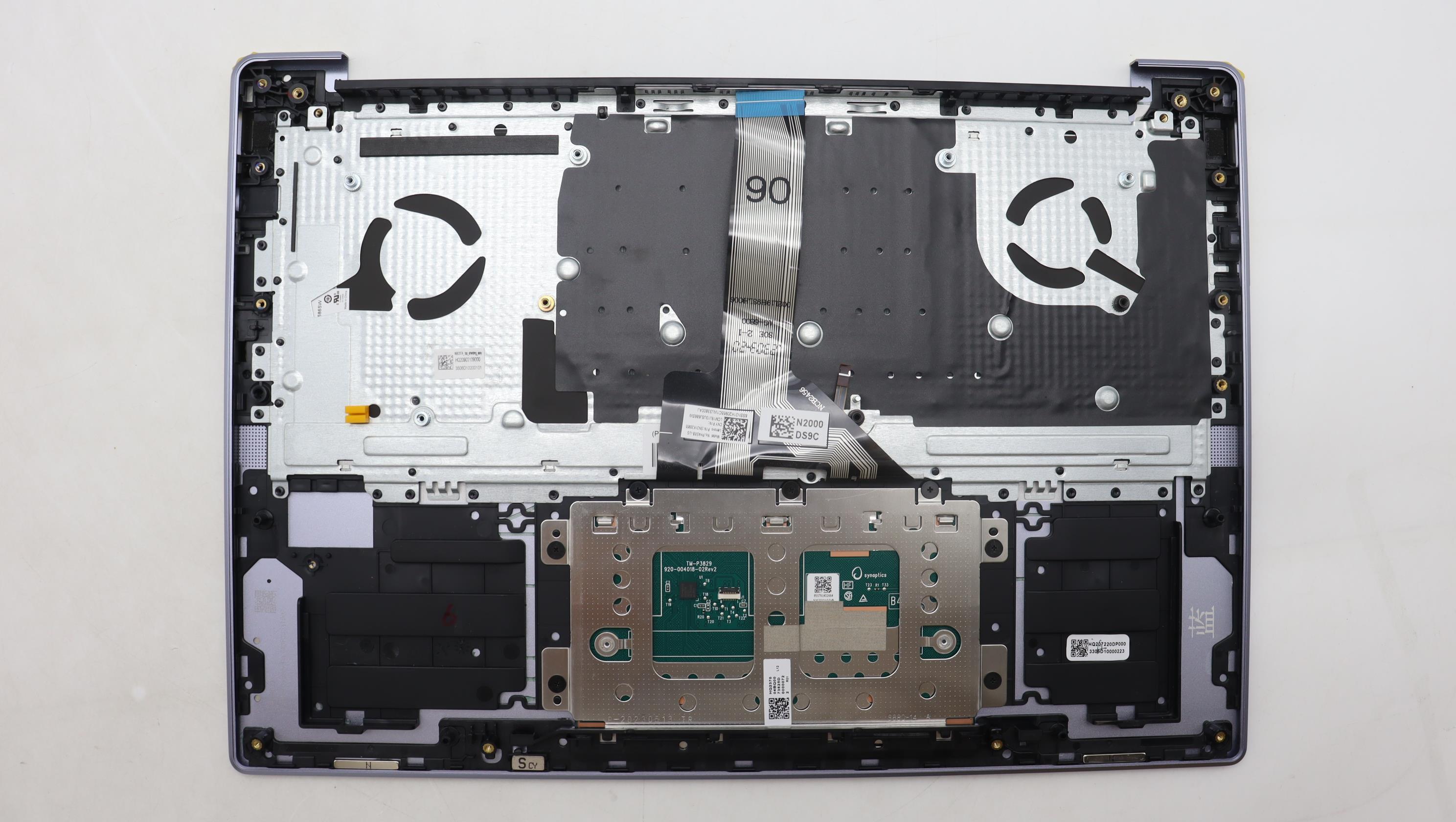 5CB1L88231 - Original Lenovo Keyboard with Palmrest (Cover), English, Mineral Grey, Non_Fingerprint, 83E0