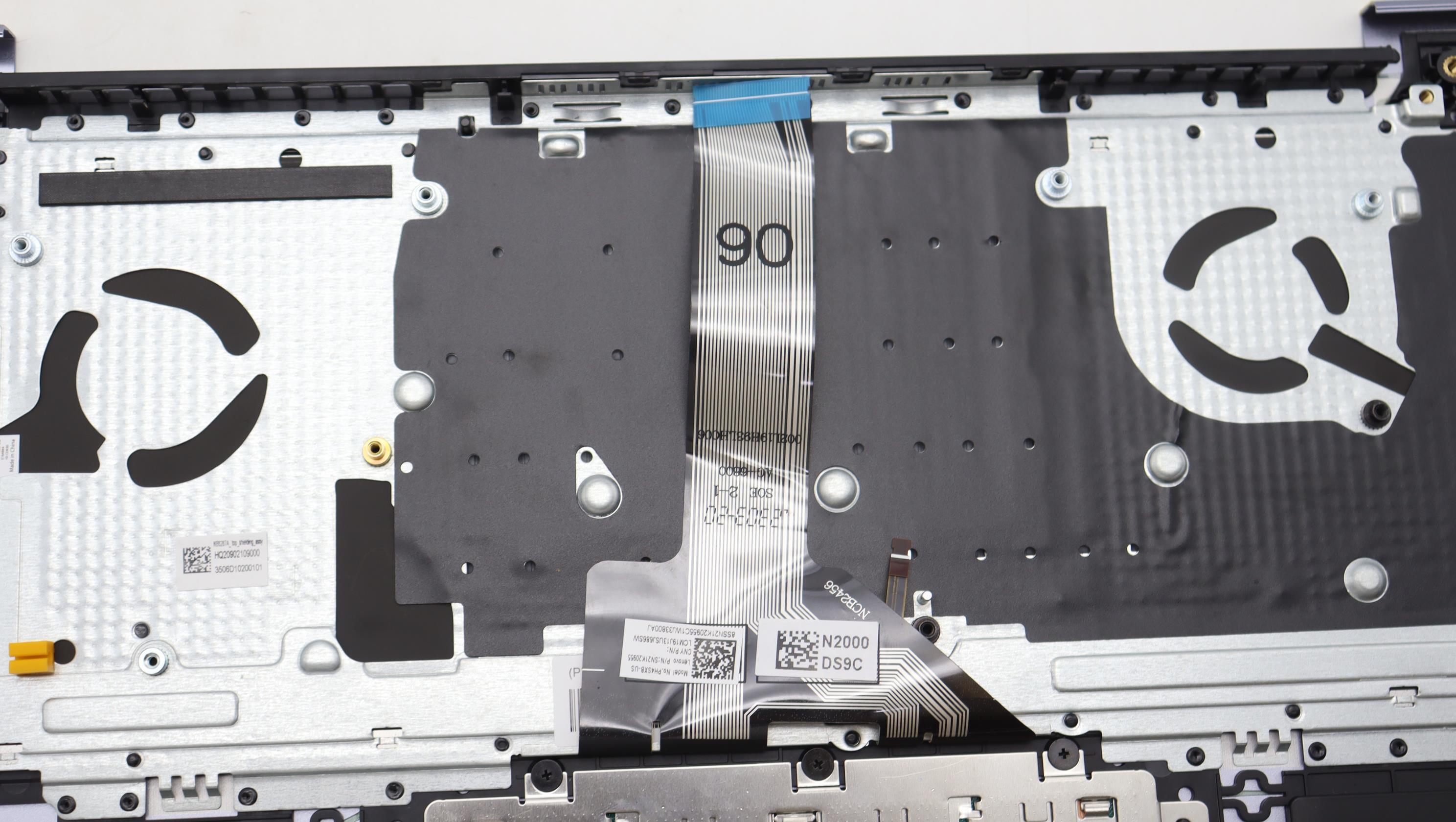 5CB1L88231 - Original Lenovo Keyboard with Palmrest (Cover), English, Mineral Grey, Non_Fingerprint, 83E0