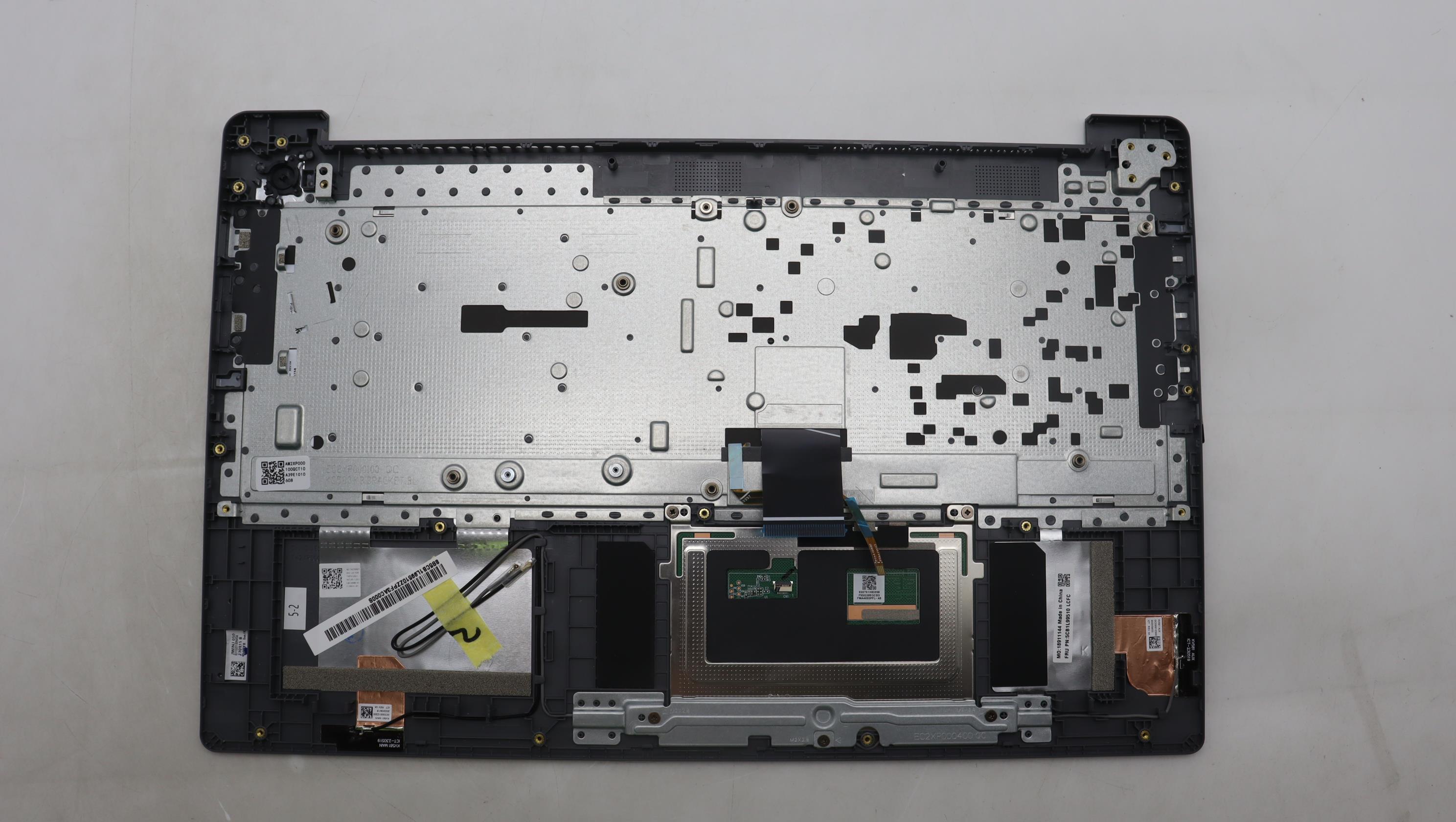 5CB1L99510 - Original Lenovo Keyboard with Palmrest (Cover), English, Arctic Grey, Backlight, 83ER