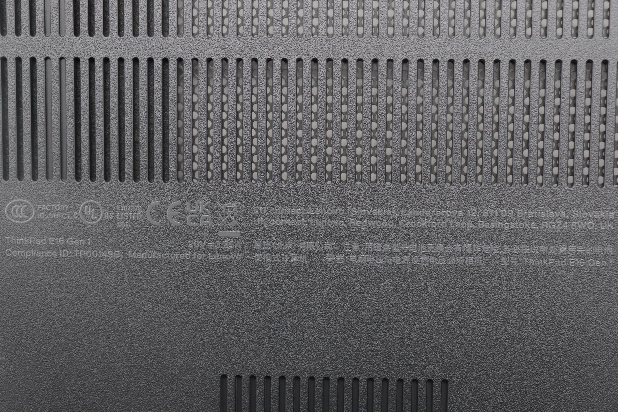 5CB1M21471 - Original Lenovo COVER FRU E16G1_DCOVER_PL_BK W/SCREW ROW