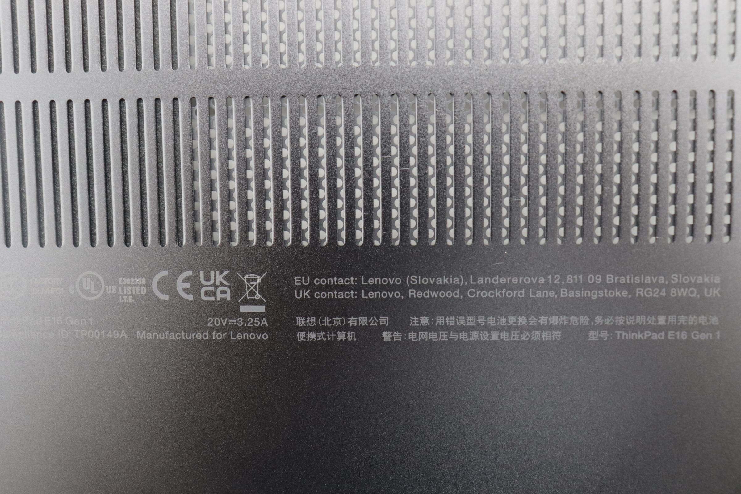 5CB1M21474 - Original Lenovo COVER FRU KE612_D_COVER_AL_BK W/SCW ROW