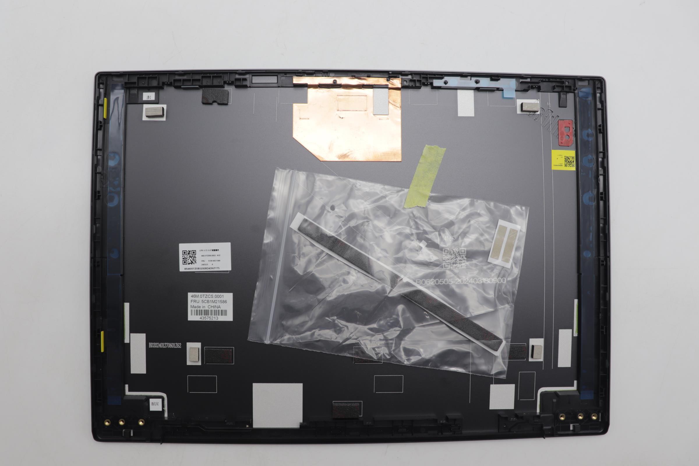 5CB1M21586 - Original Lenovo COVER FRU A COVER, CS 3.0T BK Fenrir3