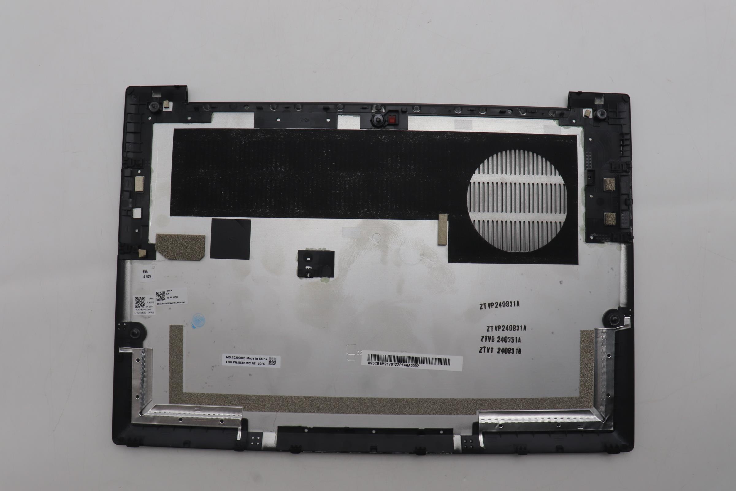 5CB1M21701 - Original Lenovo Cover LT4E5 D Cover AL WW BK_ASSY