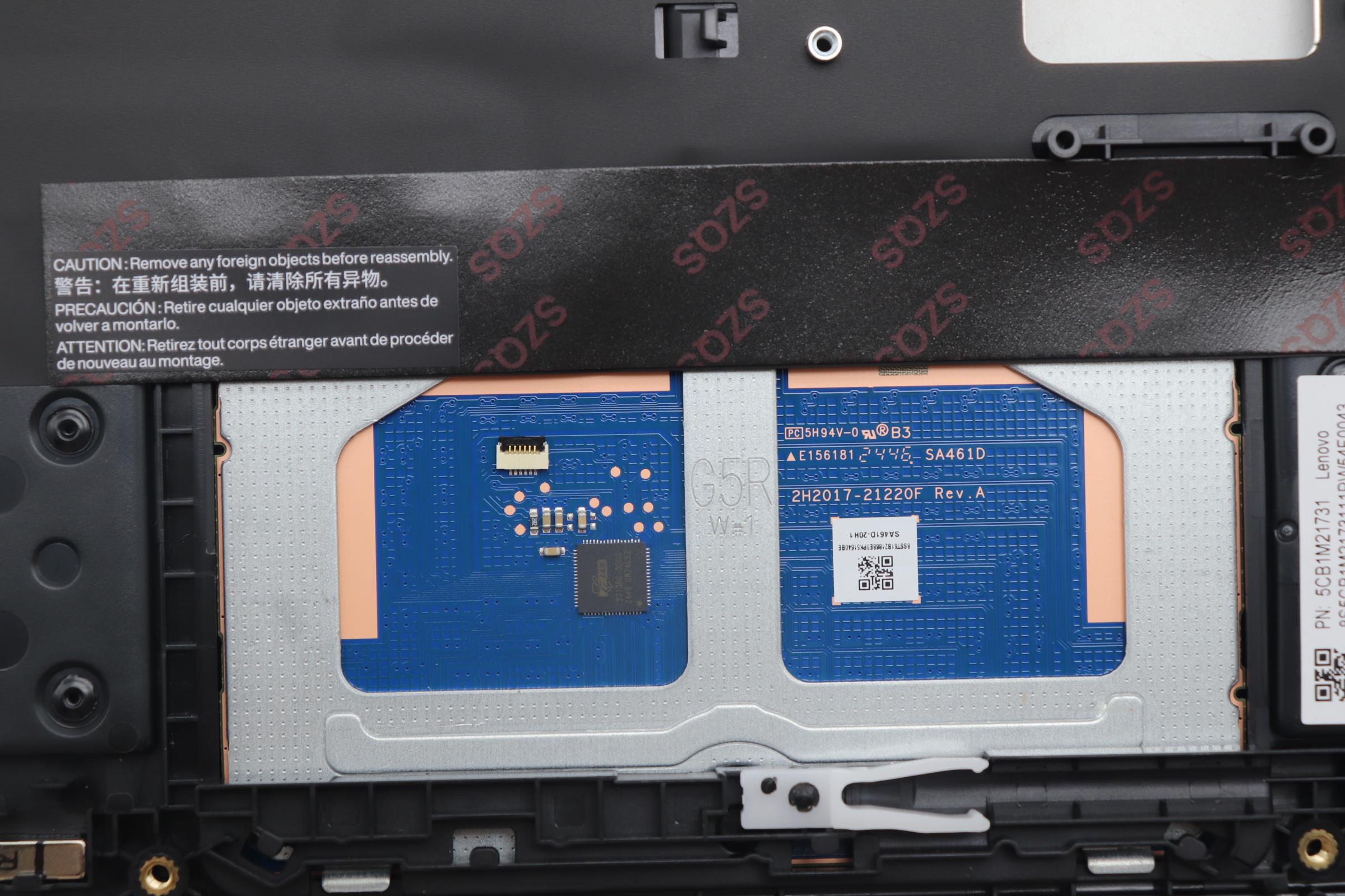 5CB1M21731 - Original Lenovo COVER C CVR ASM,WFC,TP,BK,300W G5