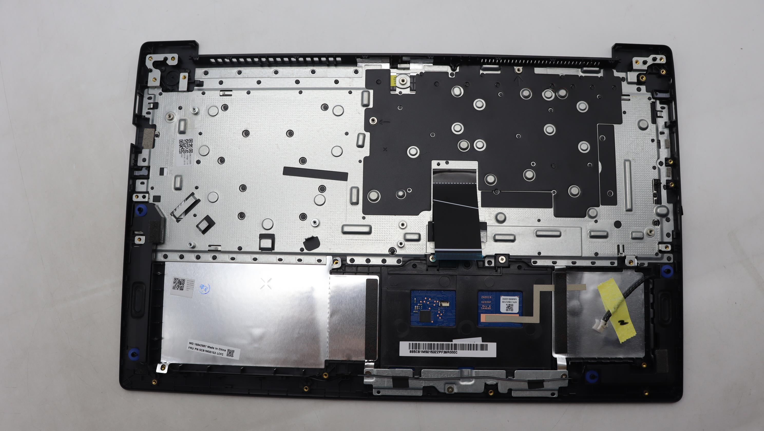 5CB1M50153 - Original Lenovo Keyboard with Palmrest (Cover), English, Black, 82YY