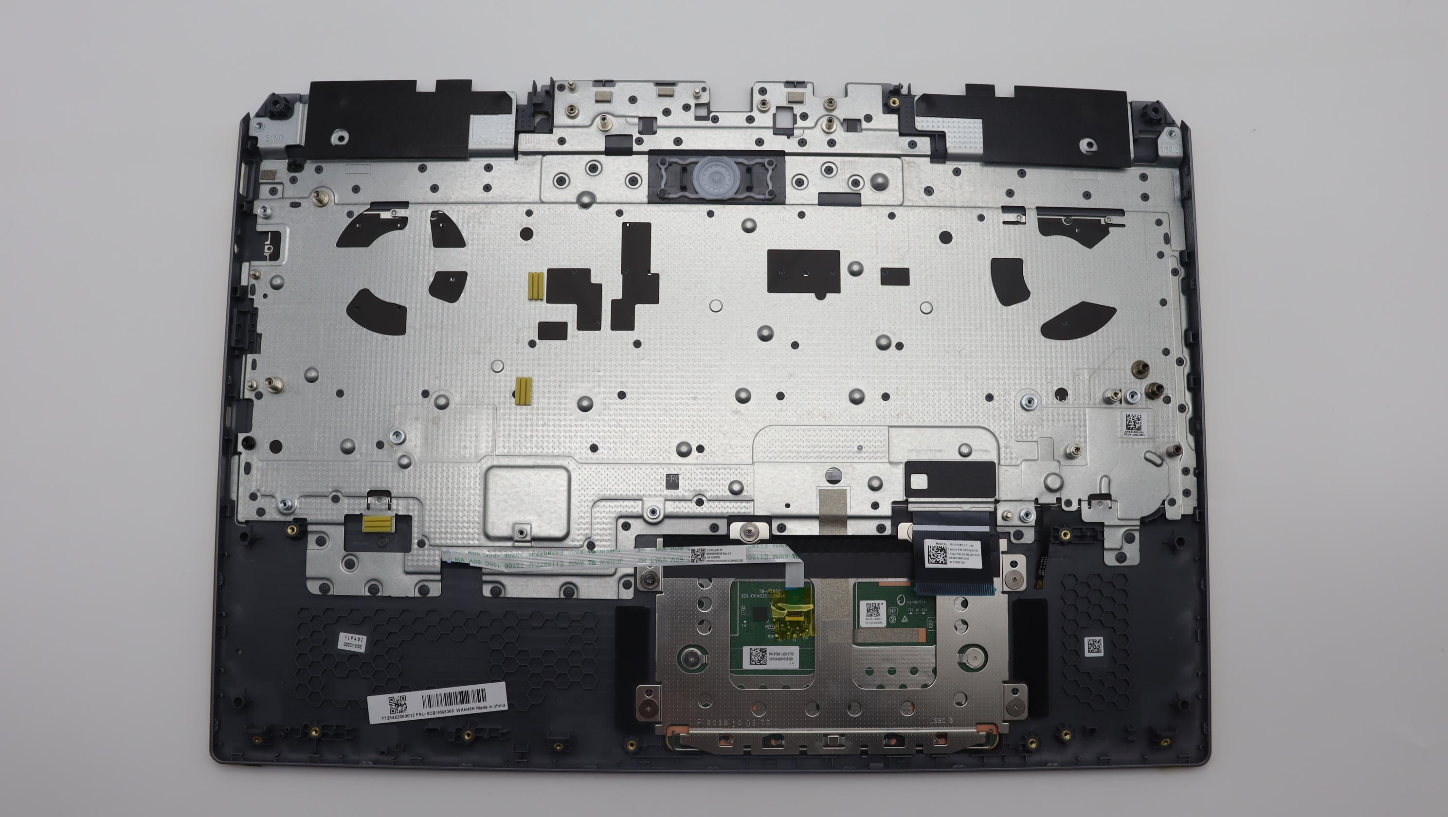 5CB1M65368 - Original Lenovo Keyboard with Palmrest (Cover), English, White Backlight, 83DV