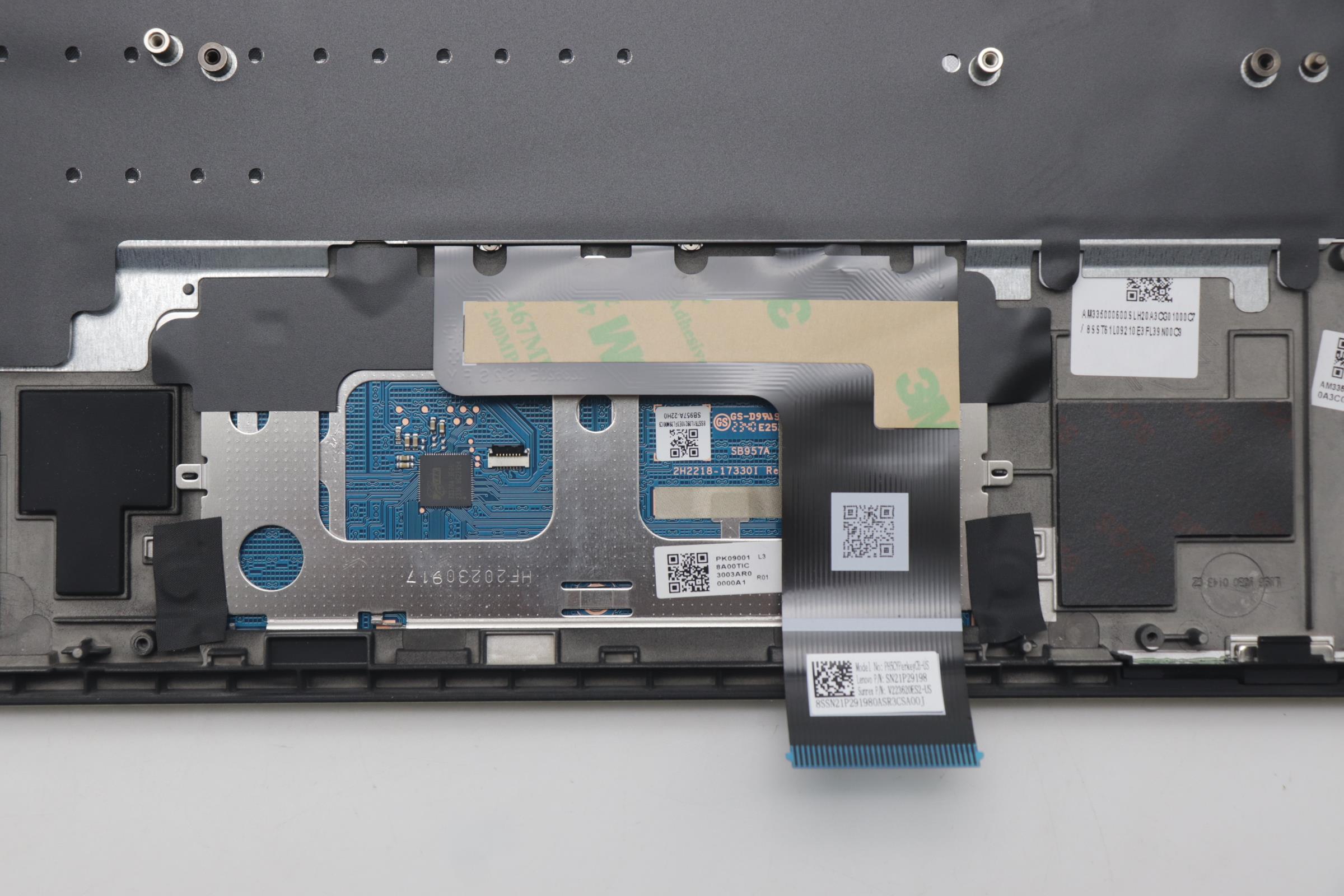 5CB1M72376 - Original Lenovo Keyboard with Upper Cover (Palmrest), English, with Screw