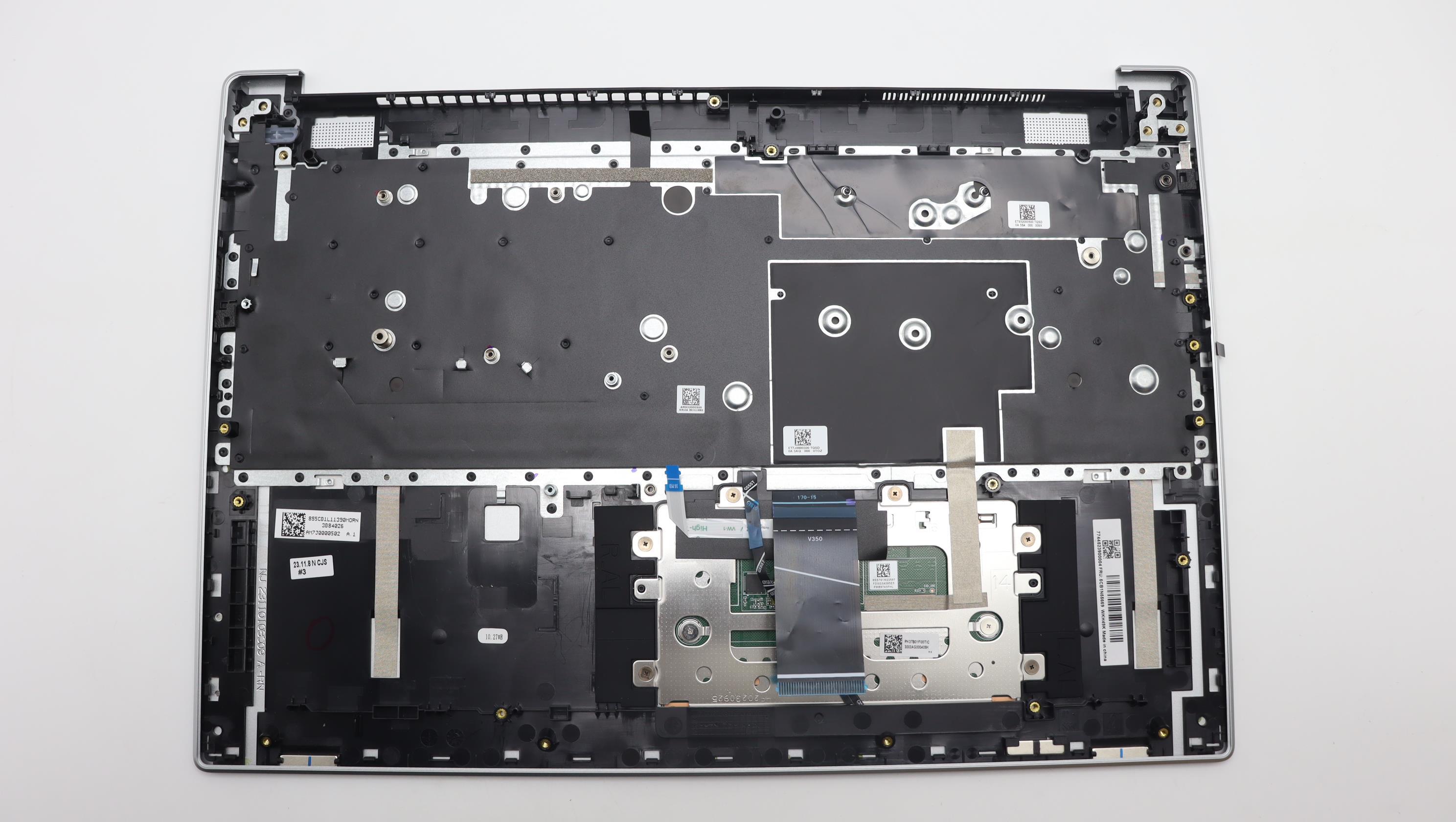 5CB1N55669 - Original Lenovo Keyboard with Palmrest (Cover), English, Cloud Grey, Backlight, Non_Fingerprint, 83DC
