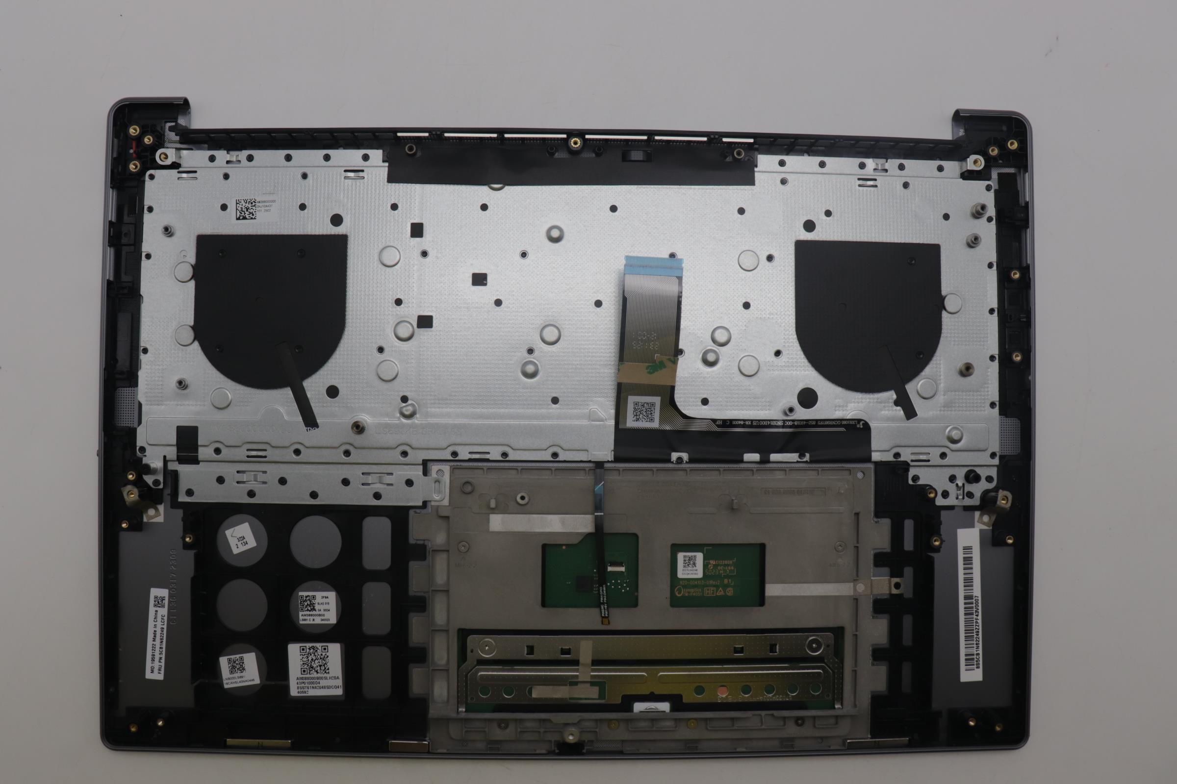 5CB1N62249 - Original Lenovo Keyboard with Palmrest (Cover), English, Luna Grey, w/puresight pro logo, 83DN
