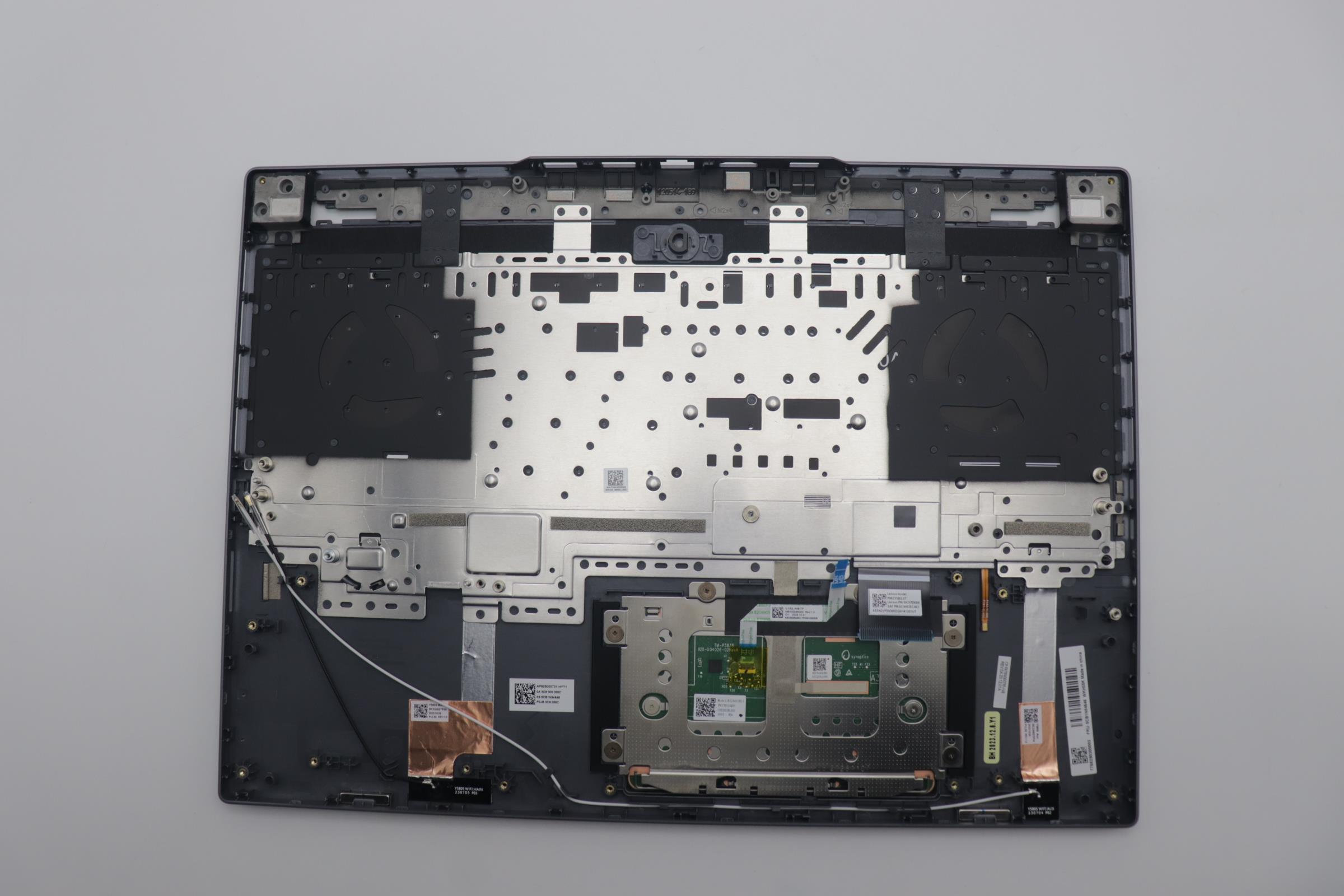 5CB1N84646 - Original Lenovo Keyboard with Palmrest (Cover), English, Luna Grey, Backlight, 83DH