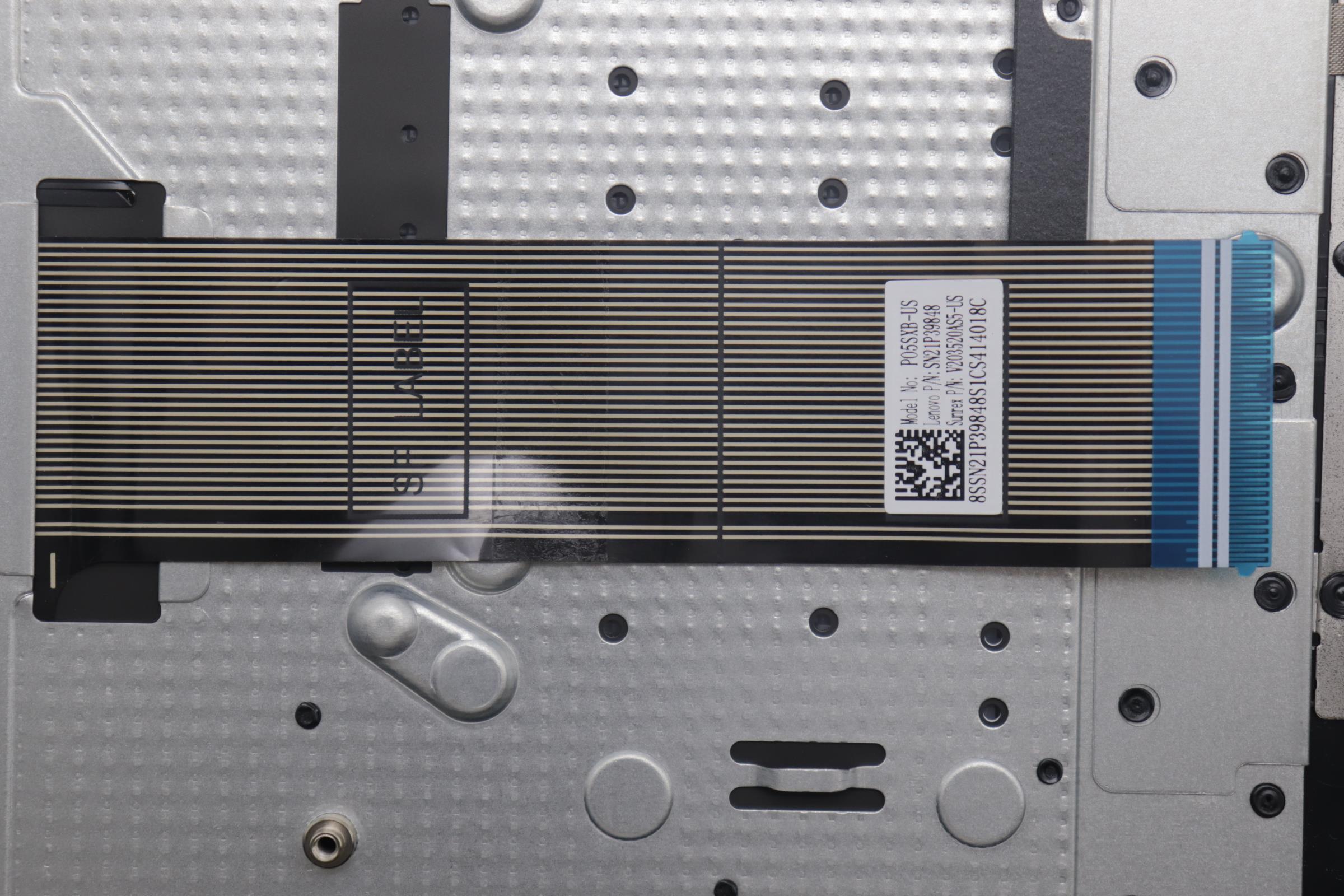 5CB1N95036 - Original Lenovo Keyboard with Palmrest (Cover), English, Arctic Grey, 83D5