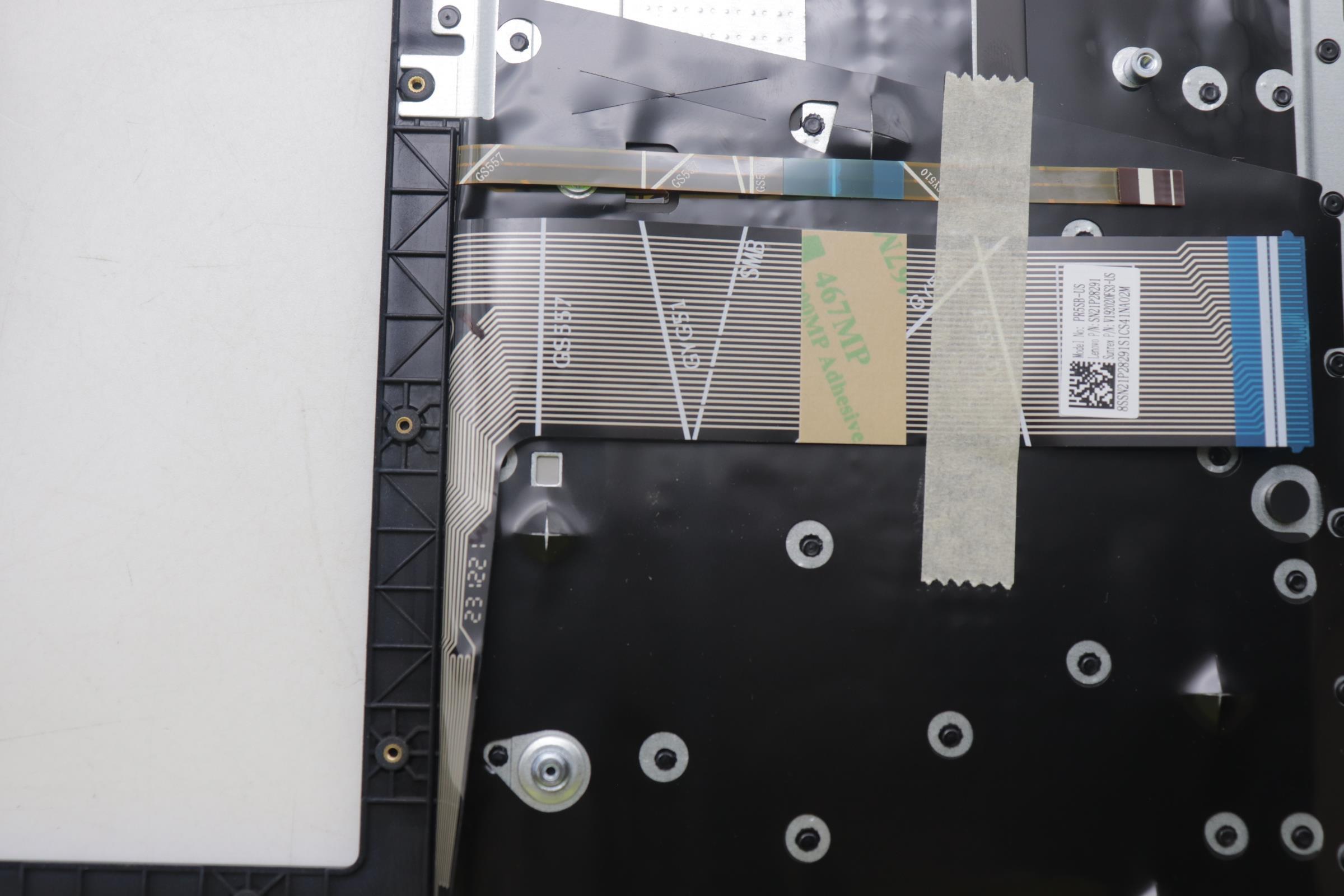 5CB1N95093 - Original Lenovo Keyboard with Palmrest (Cover), English, Cosmic Blue, Fingerprint, 83DS