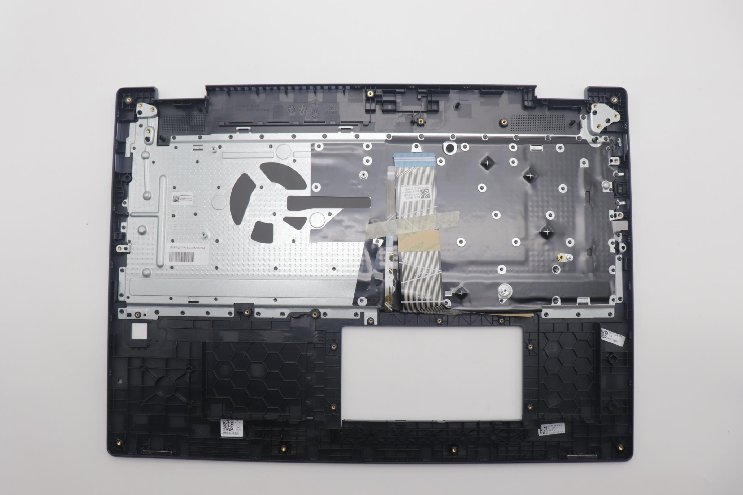 5CB1N95094 - Original Lenovo Keyboard with Palmrest (Cover), English, Cosmic Blue, Fingerprint, 83DS