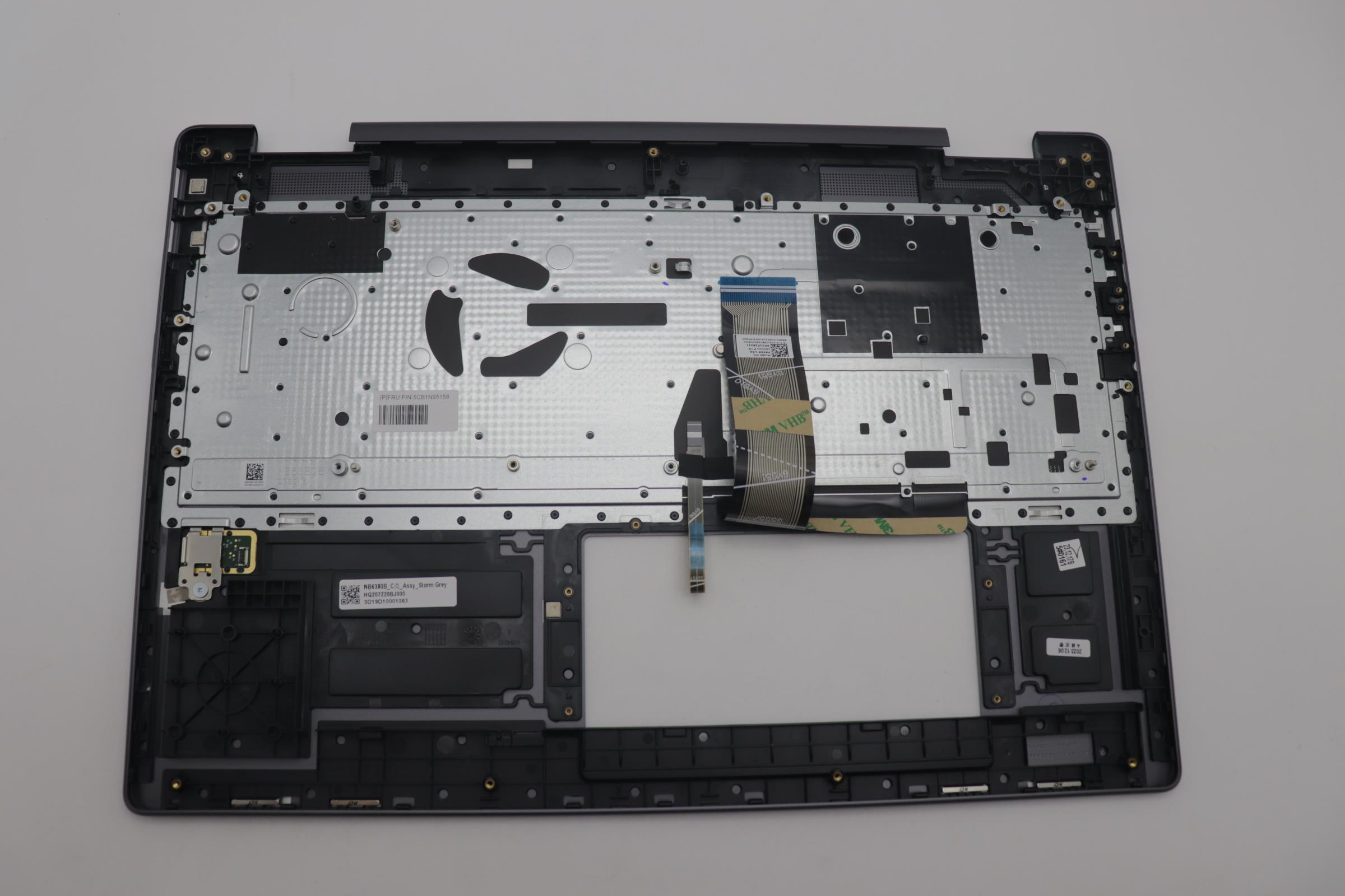 5CB1N95158 - Original Lenovo Keyboard with Upper Cover (Palmrest), English, 83DL, Fingerprint, SG
