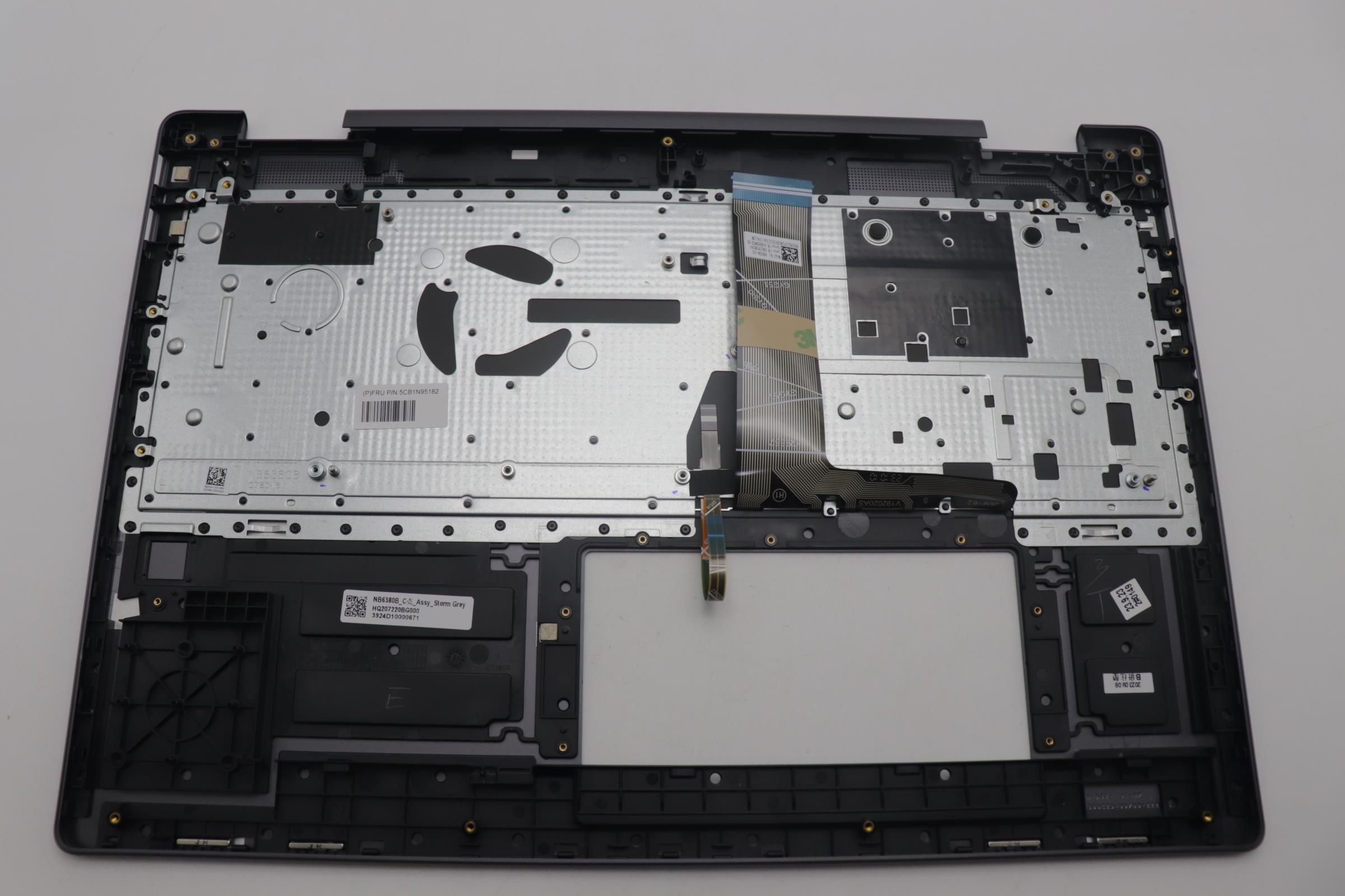 5CB1N95182 - Original Lenovo Keyboard with Upper Cover (Palmrest), English, 83DL, Non Fingerprint, SG