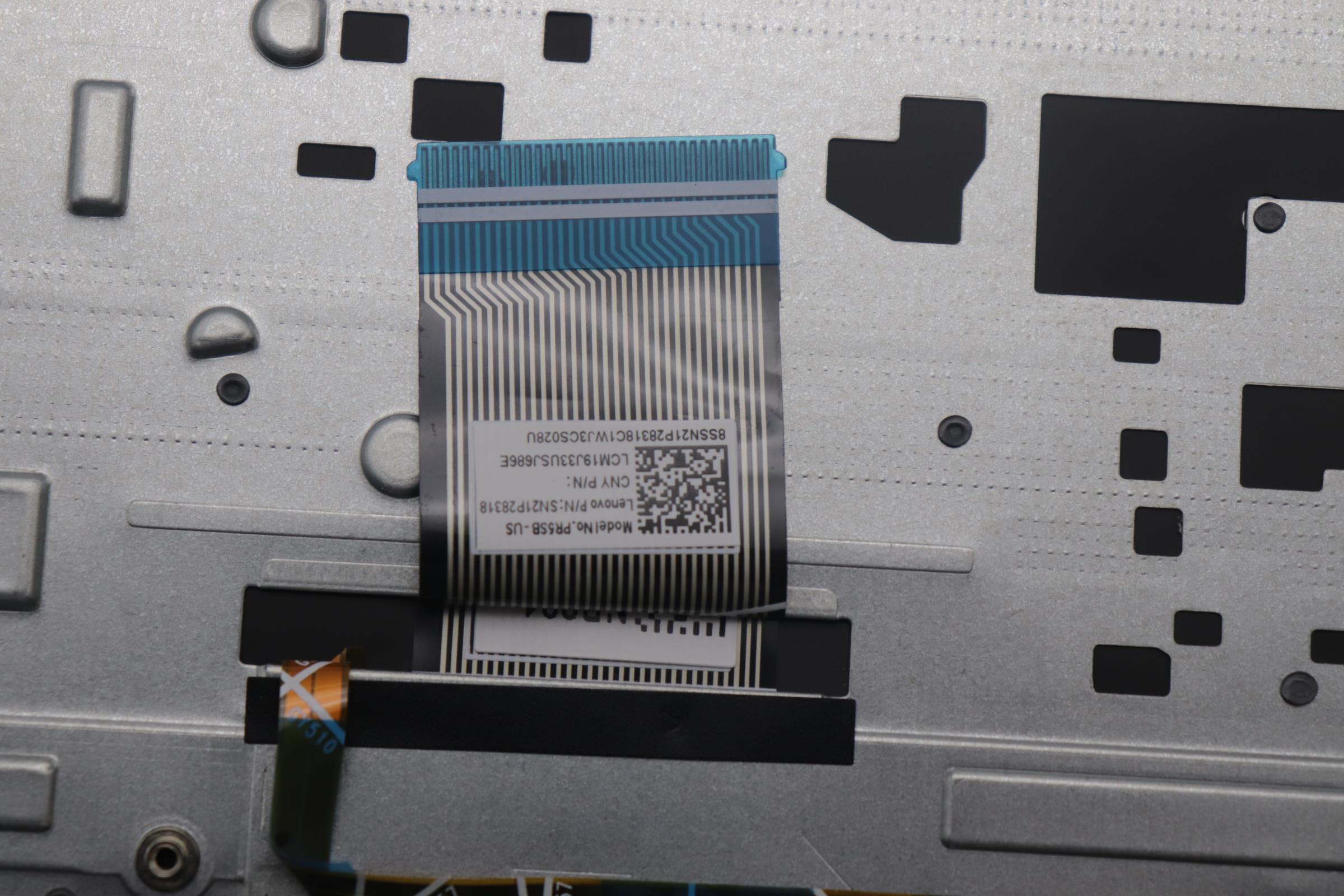 5CB1N97067 - Original Lenovo Keyboard with Palmrest (Cover), English, Arctic Grey, Backlight, Fingerprint, 83E7